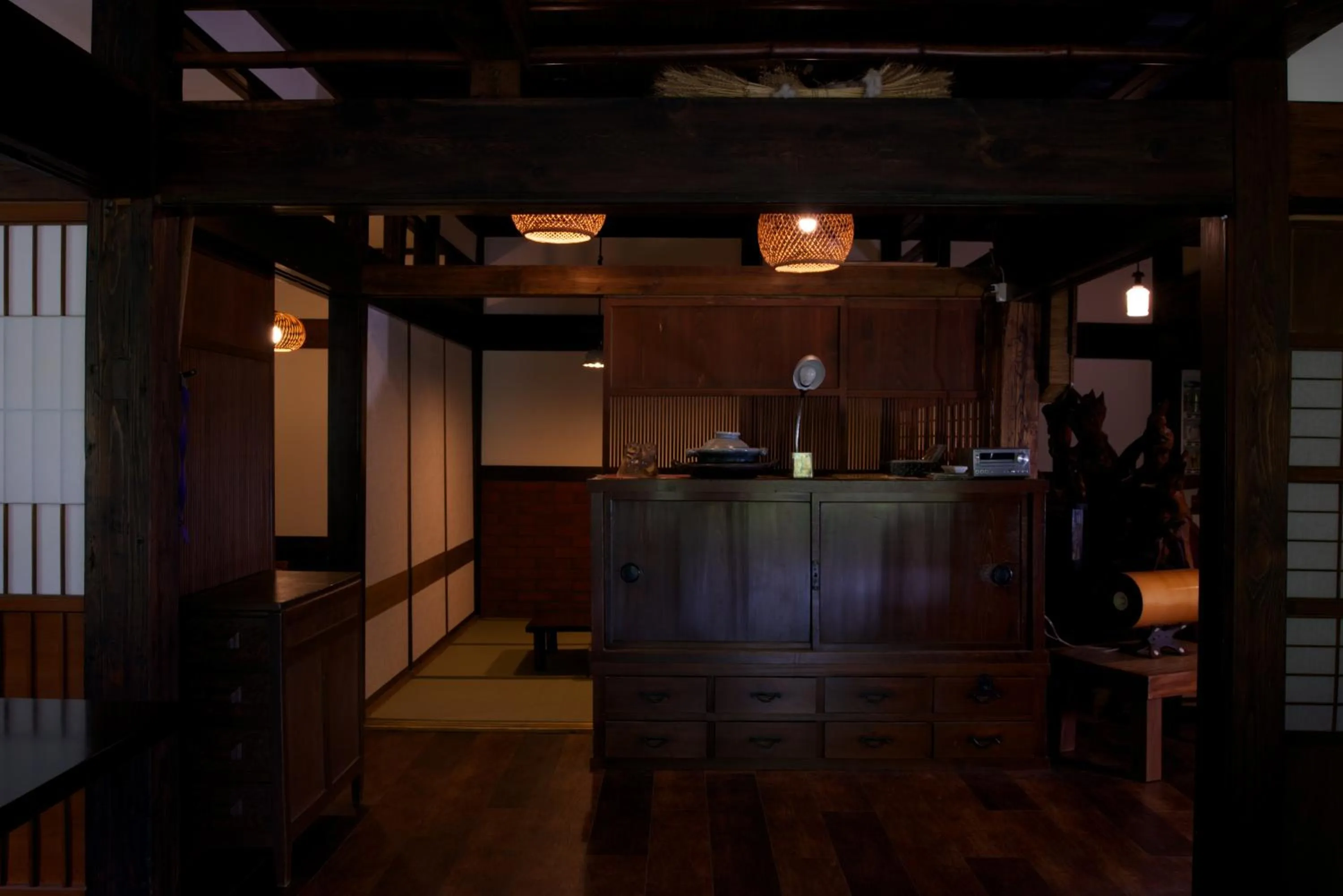 Lobby or reception in Minshuku Takizawa