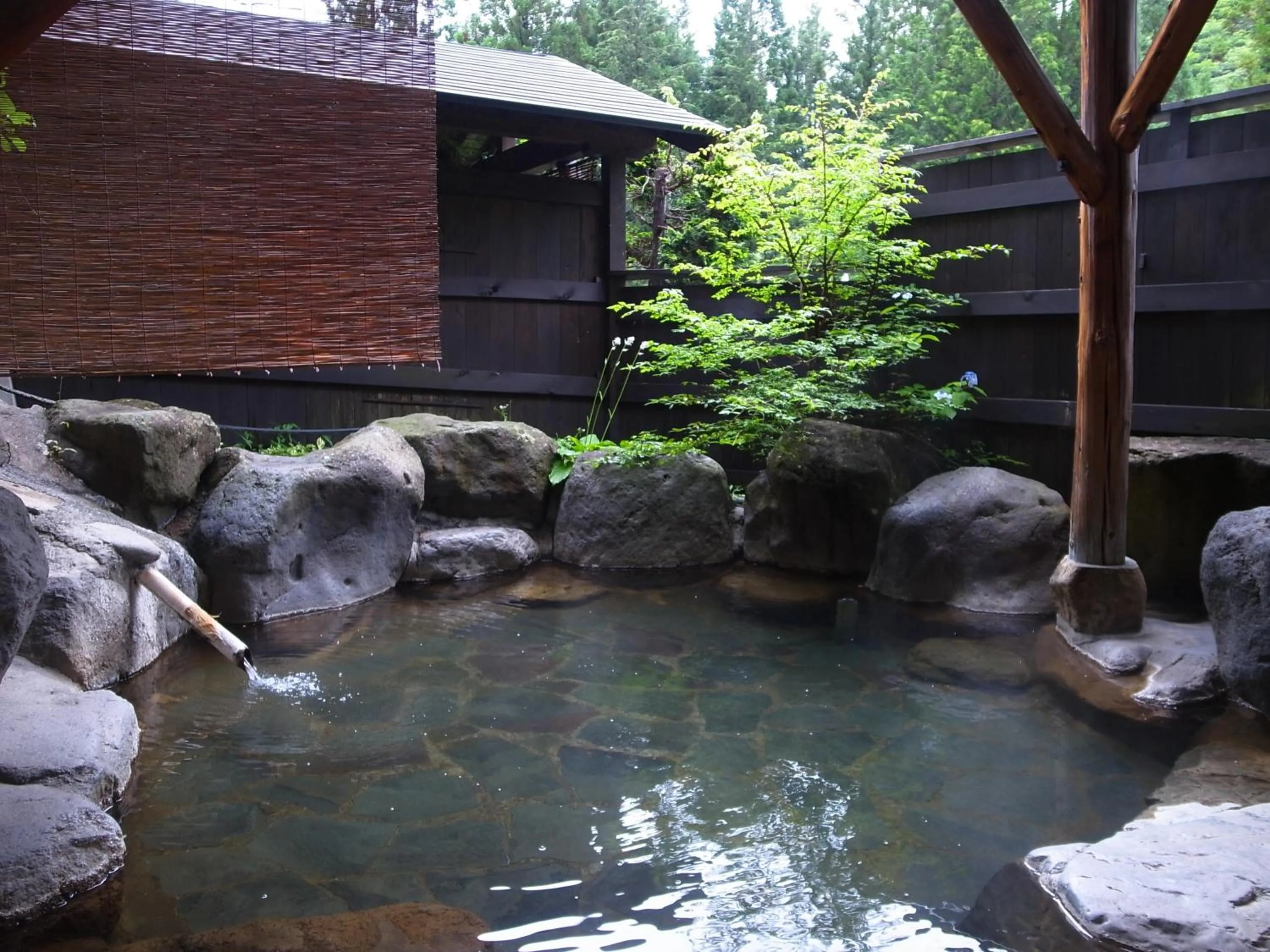 Hot Spring Bath in Minshuku Takizawa