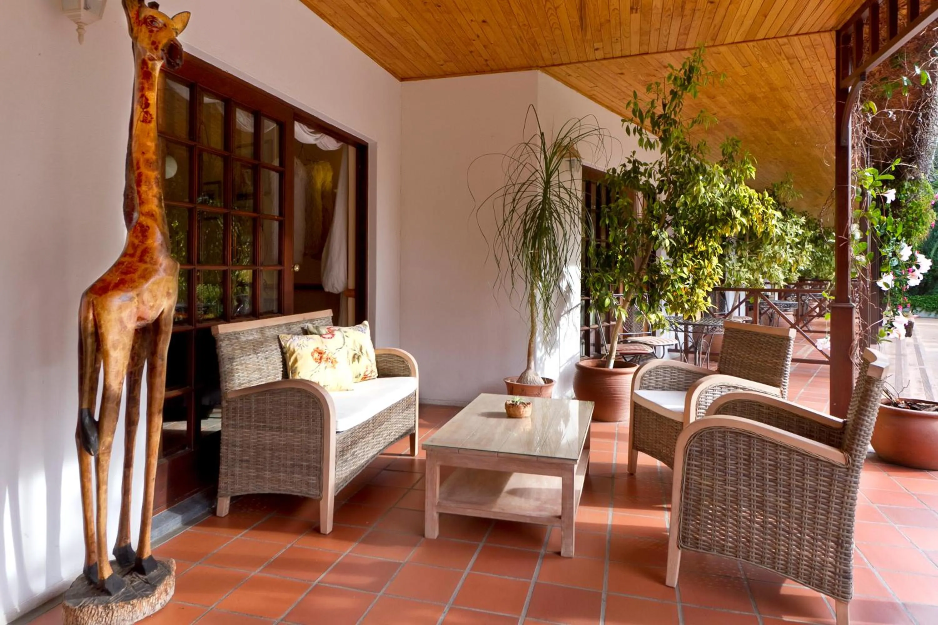 Patio in Hlangana Lodge