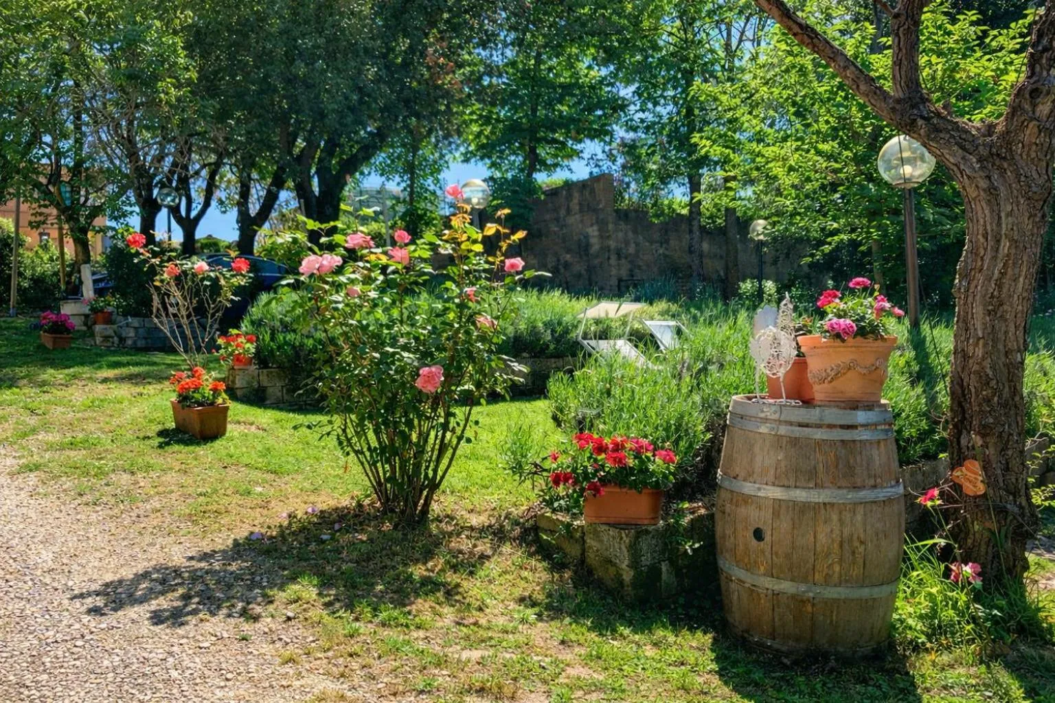 Garden in La Coroncina Lodging