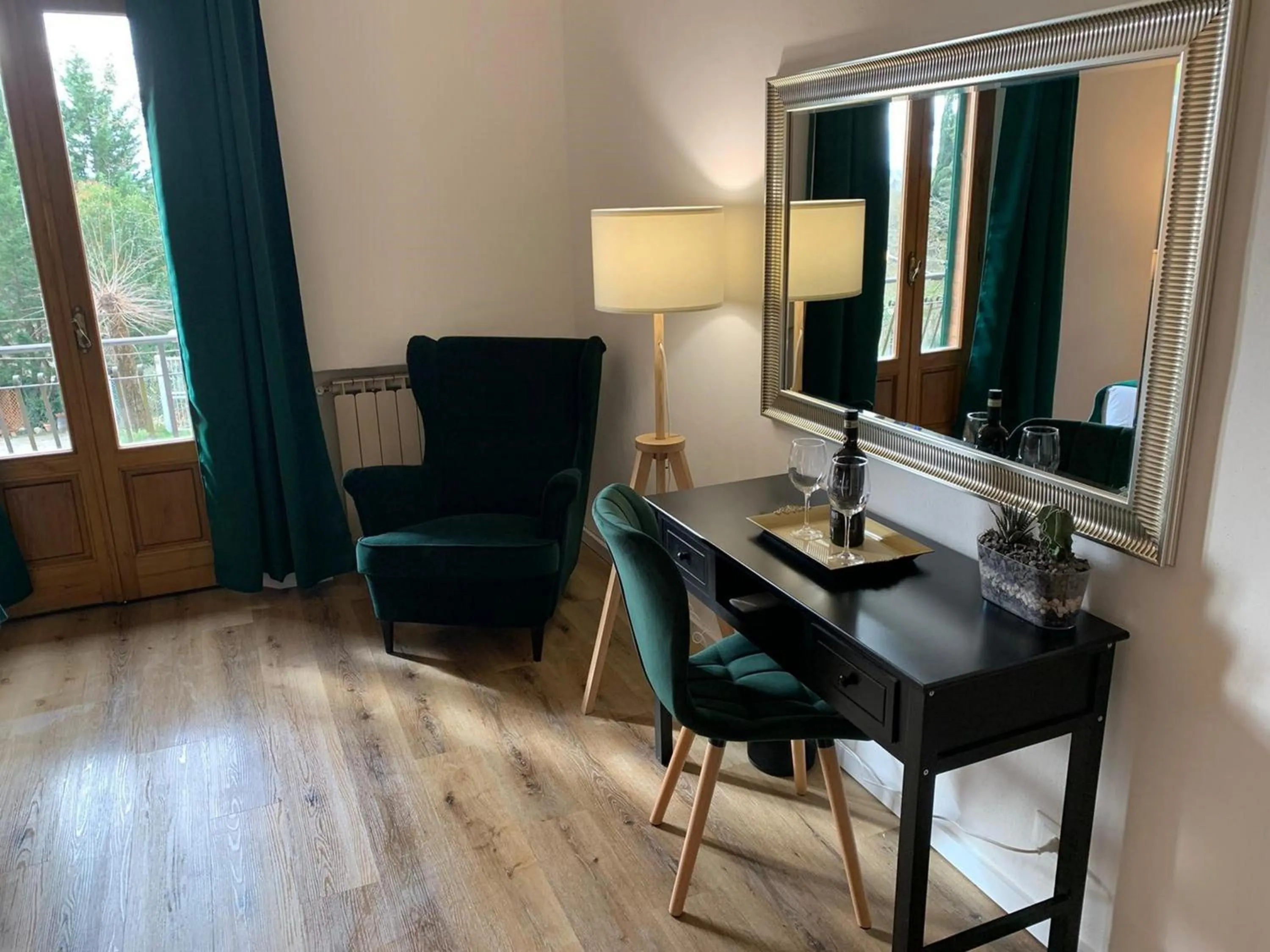 Seating area in La Coroncina Lodging