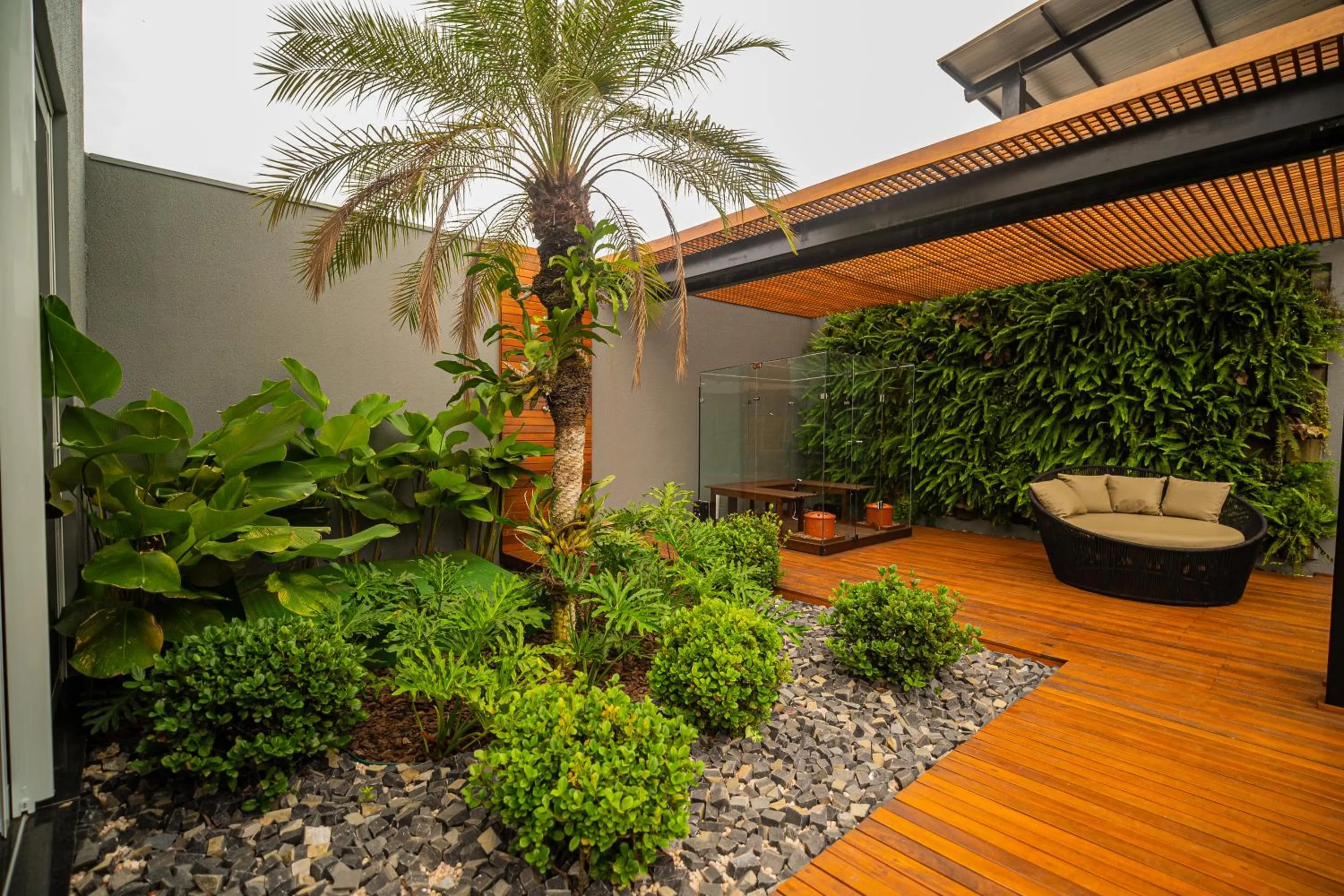 Garden view in Hotel Opuka