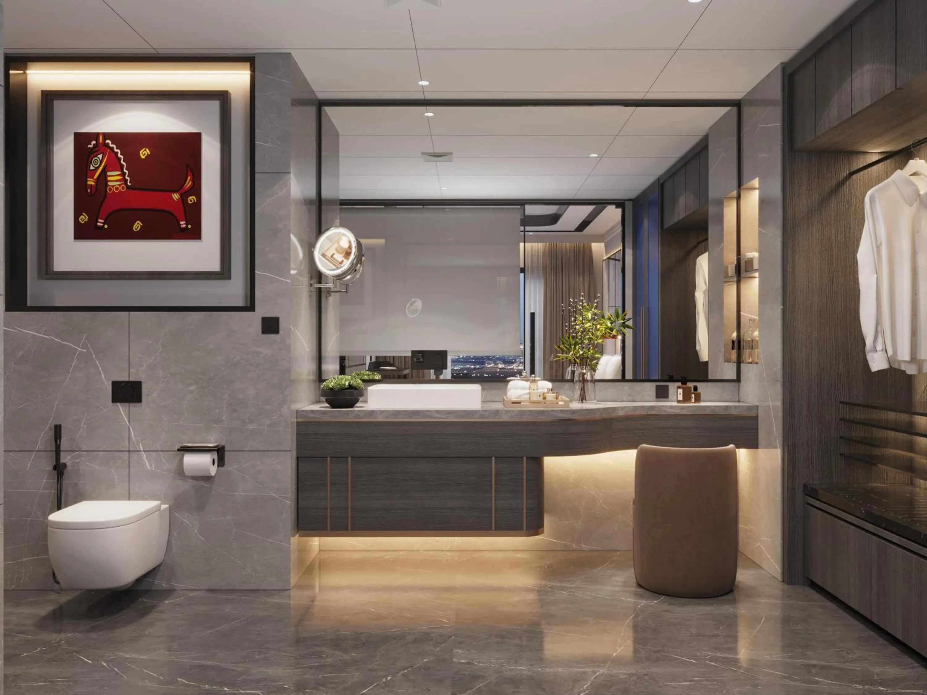 Bathroom in Doubletree By Hilton Bengaluru Airport