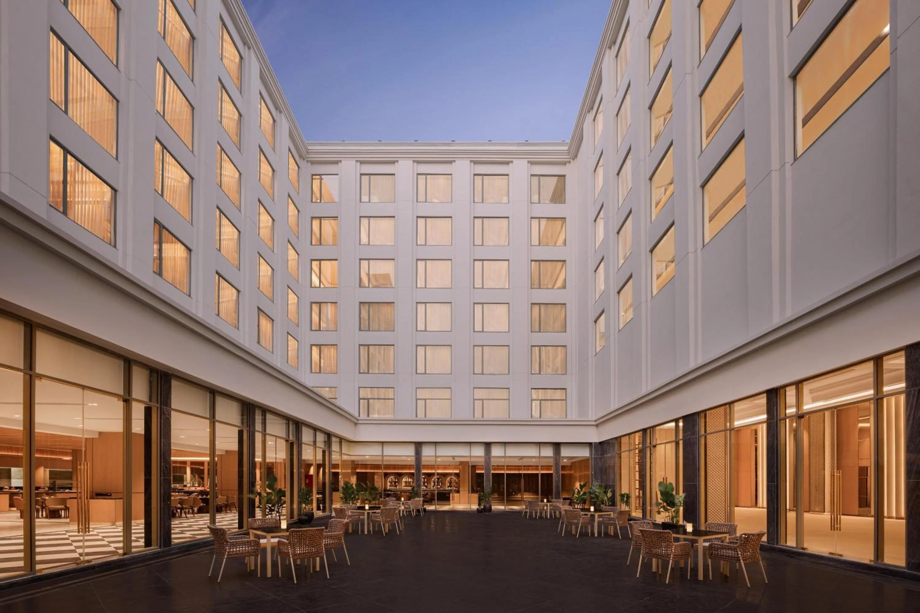 Inner courtyard view in Doubletree By Hilton Bengaluru Airport