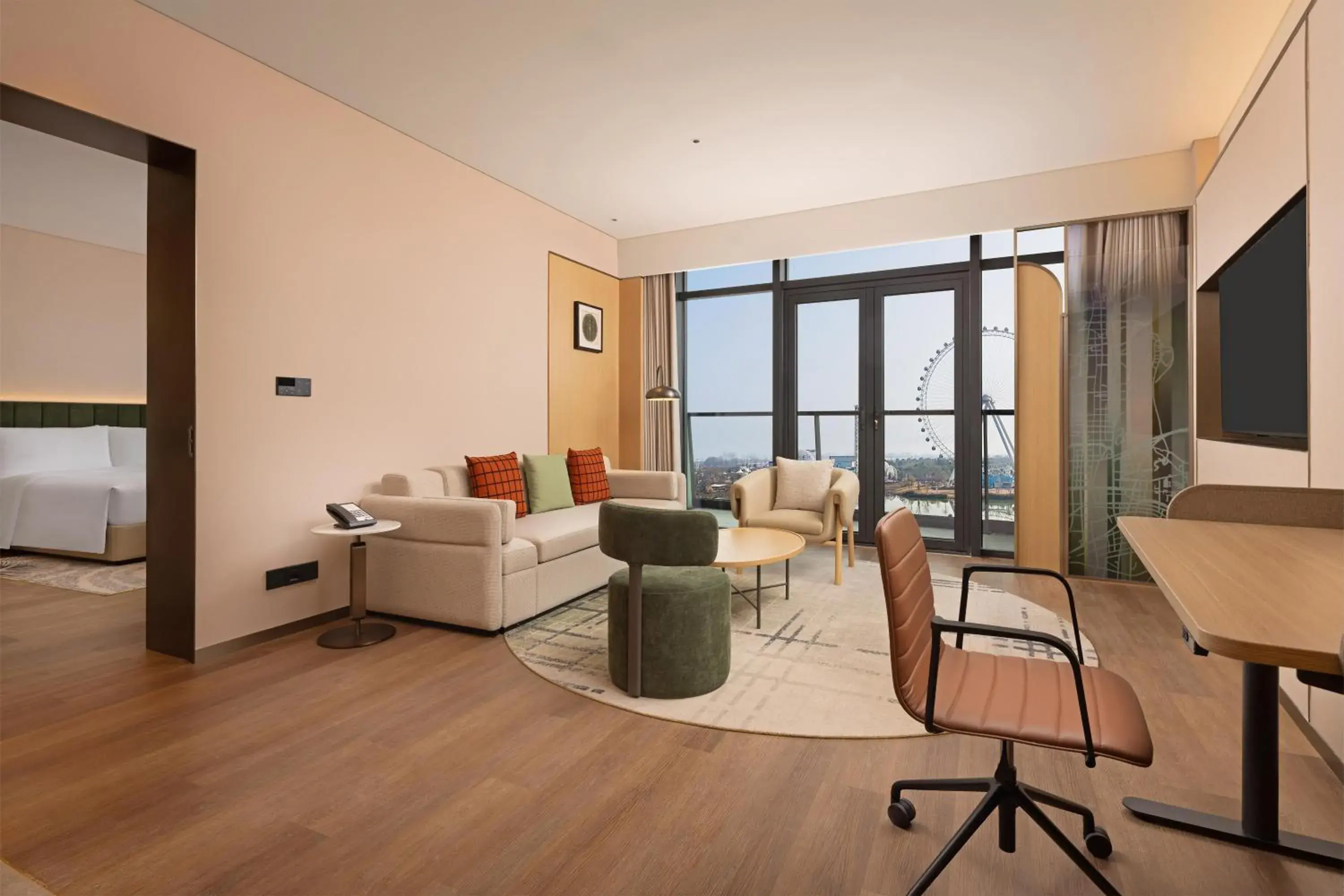 Deluxe King Suite in Hilton Garden Inn Huangshi Dinosaur Wonderland Deluxe King Suite in Hilton Garden Inn Huangshi Dinosaur Wonderland