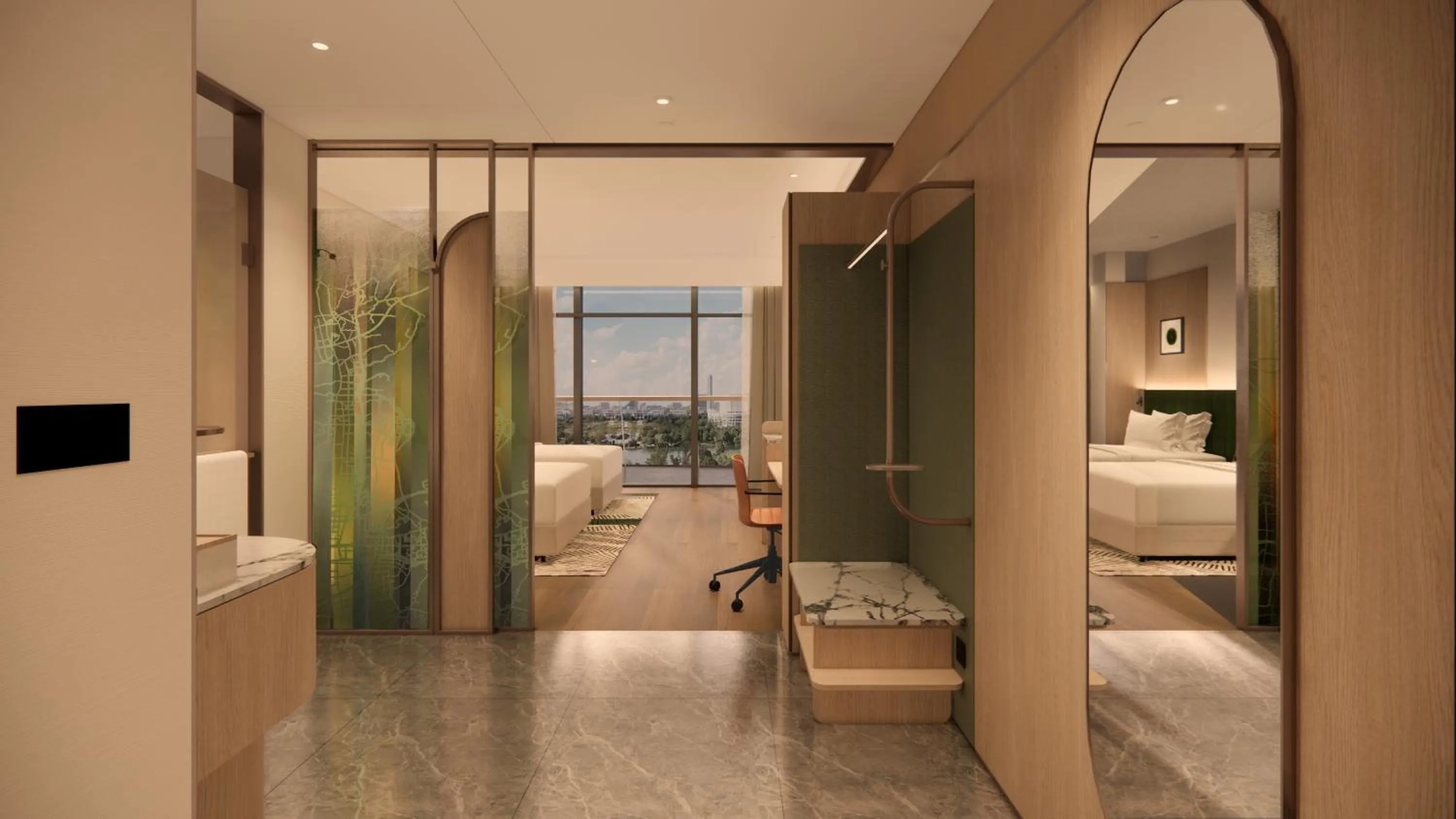 Twin Room in Hilton Garden Inn Huangshi Dinosaur Wonderland