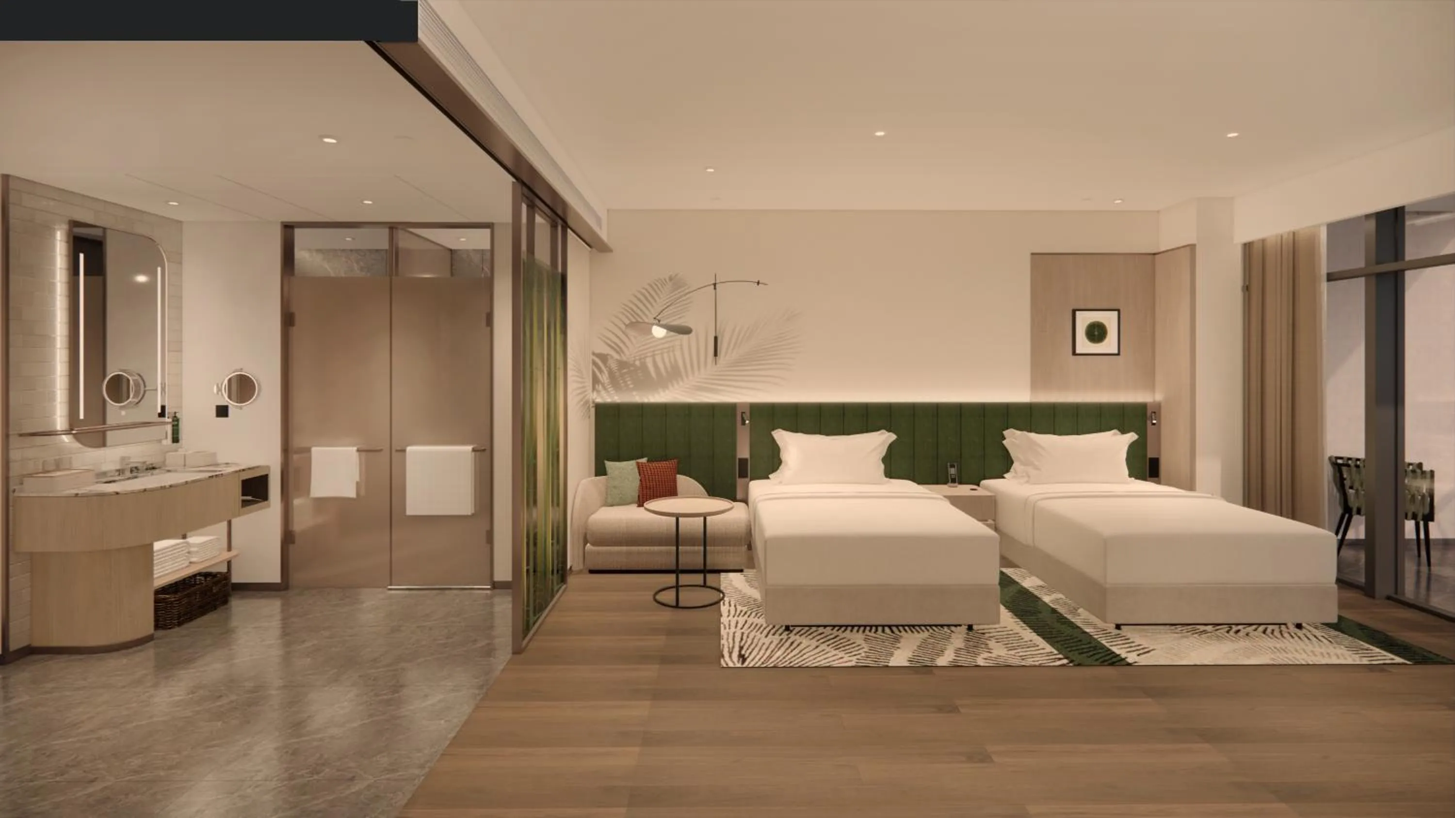 Twin Room in Hilton Garden Inn Huangshi Dinosaur Wonderland