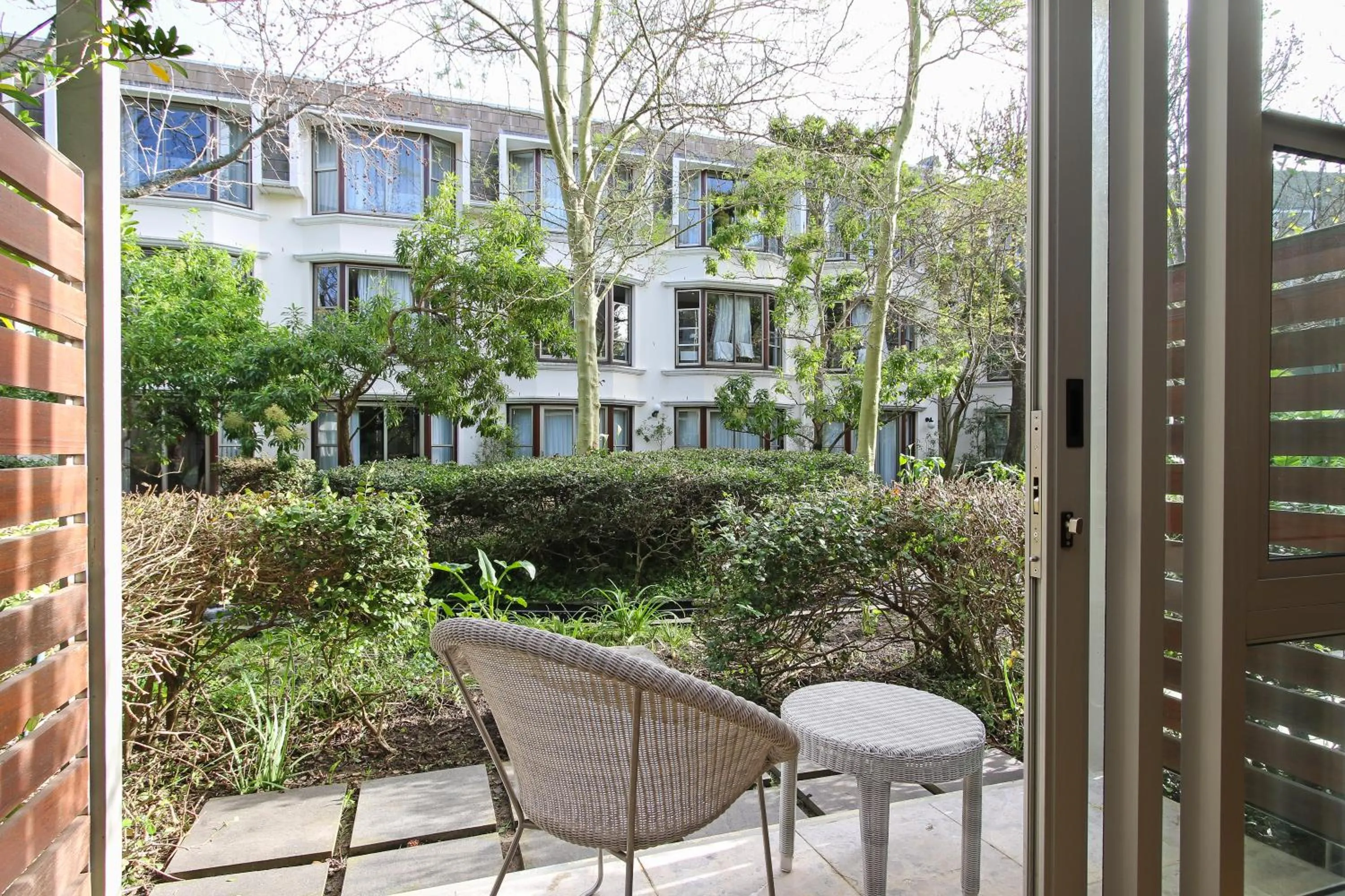 Patio in Vineyard Hotel