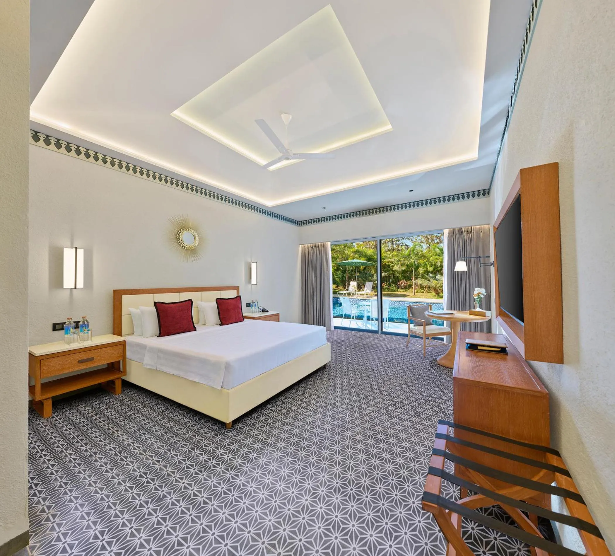 Pool view, Bed in Stone Water By Zuper