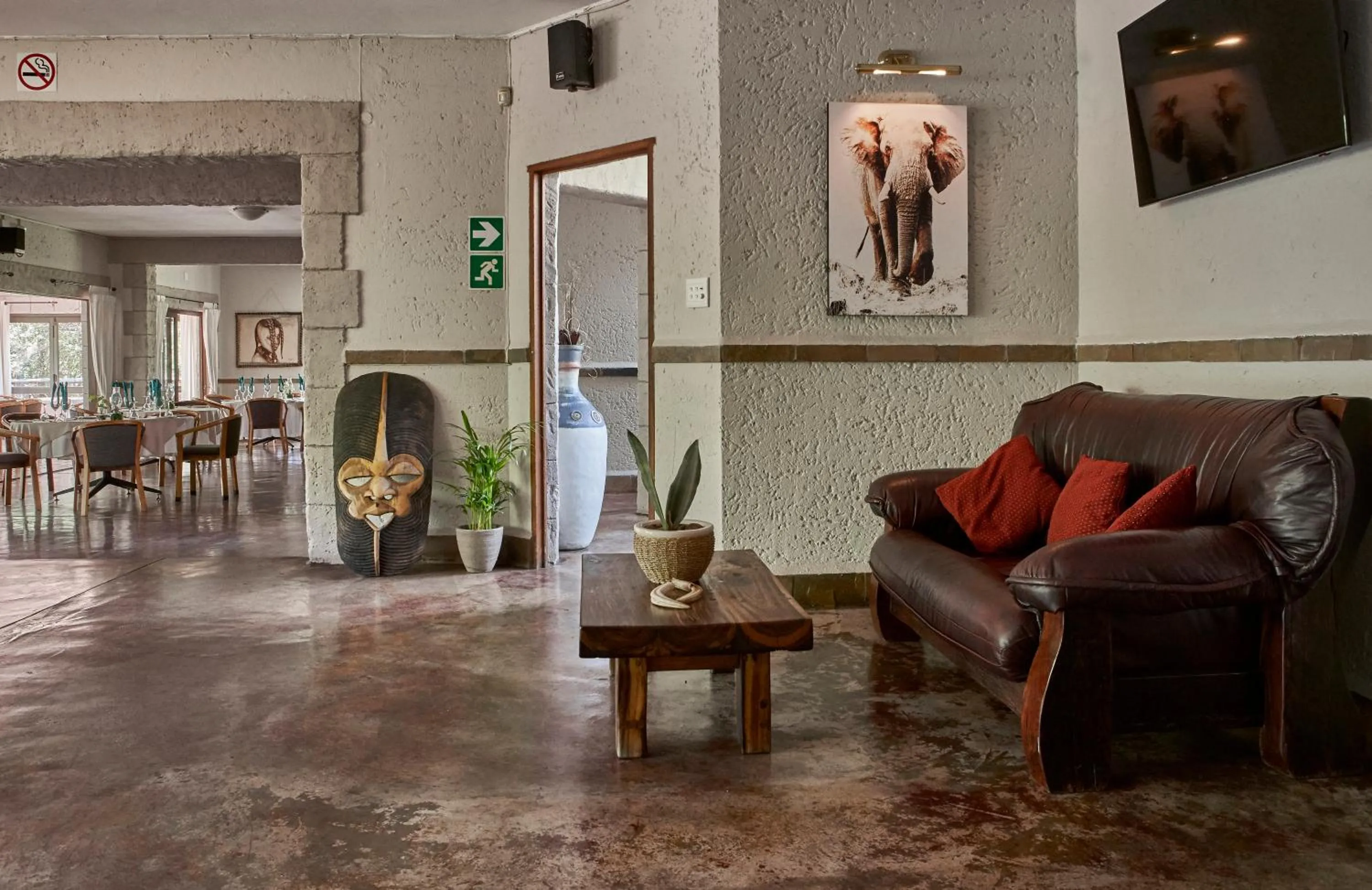 Seating area in Grand Kruger Lodge and Spa