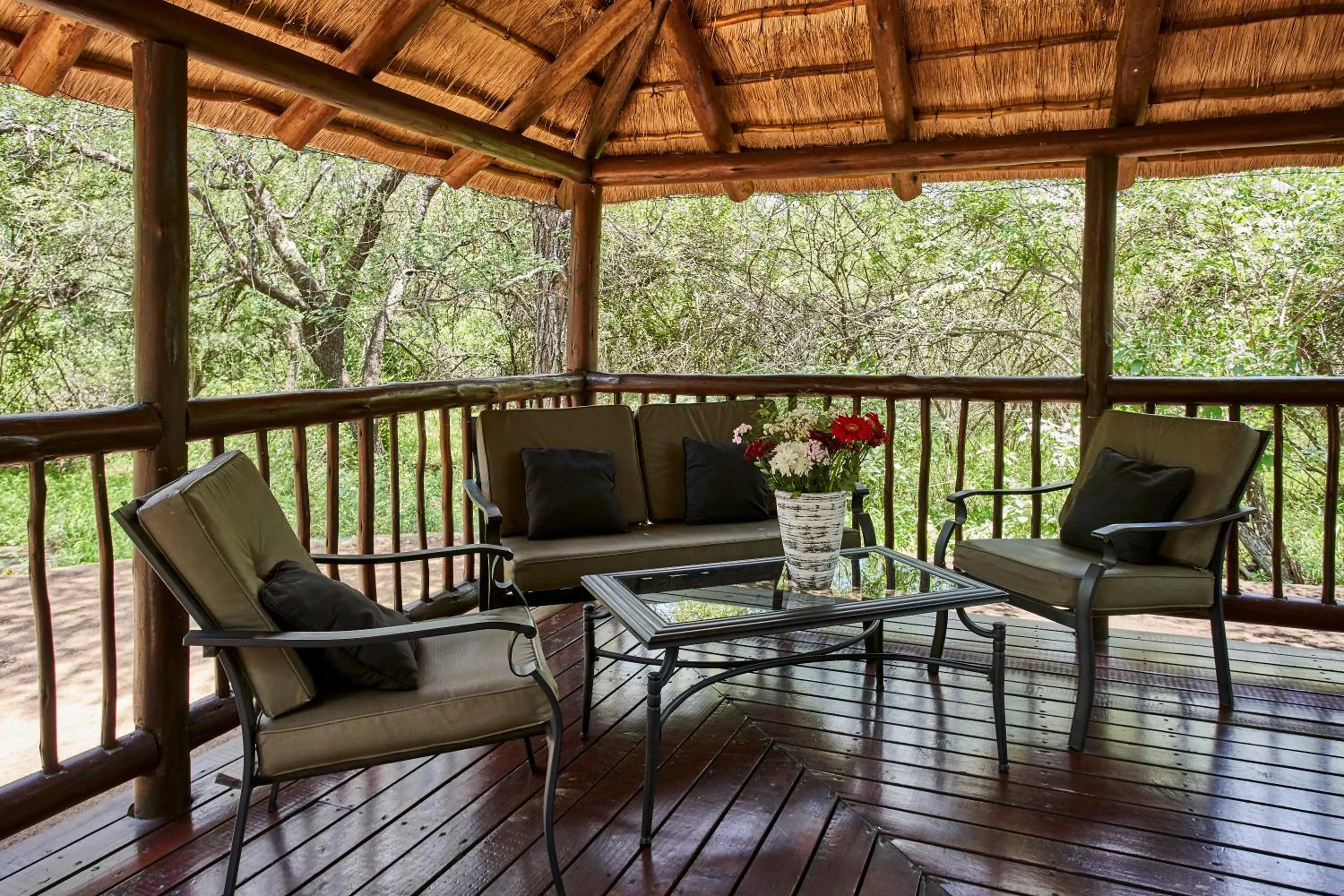 Patio in Grand Kruger Lodge and Spa