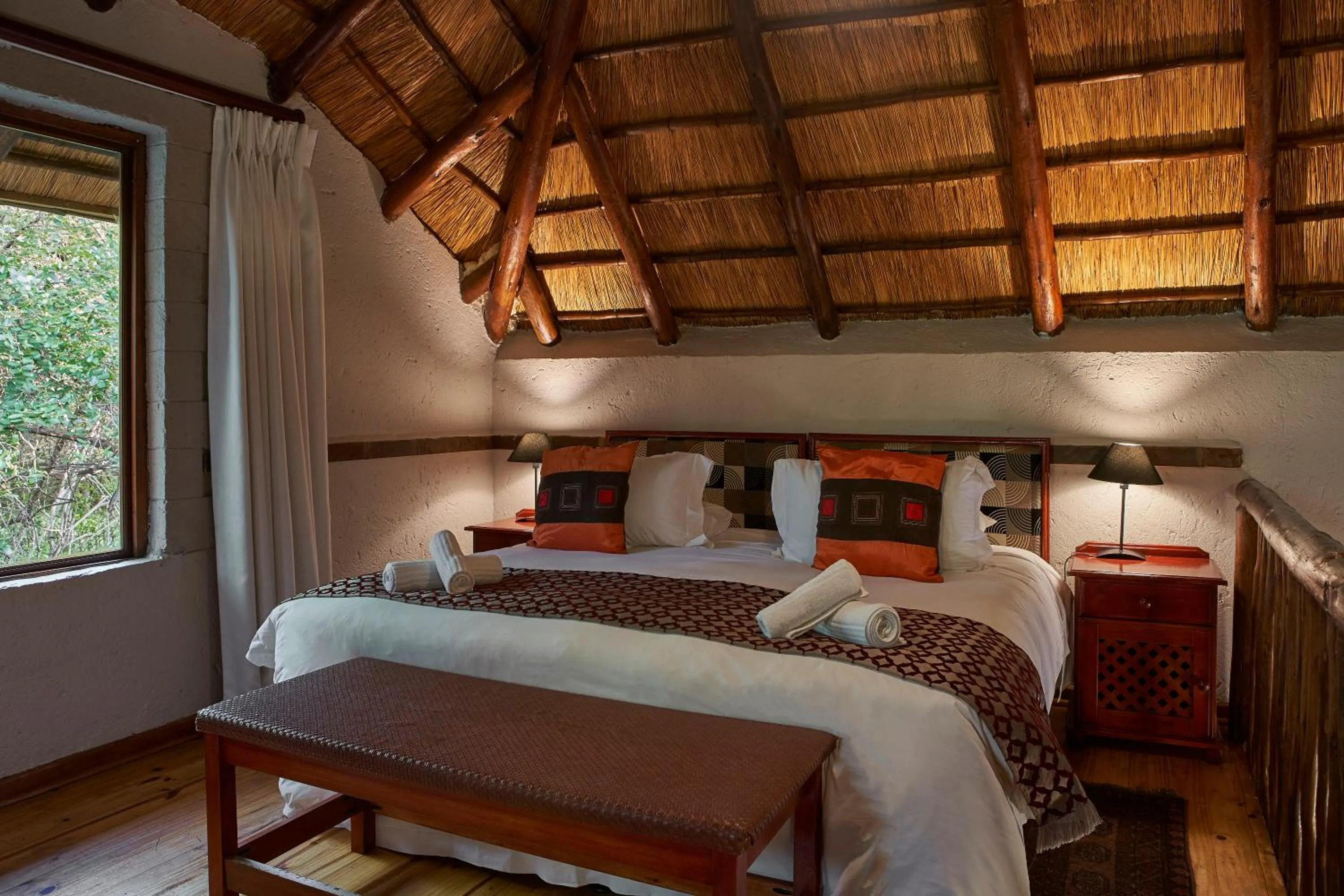 Bed in Grand Kruger Lodge and Spa