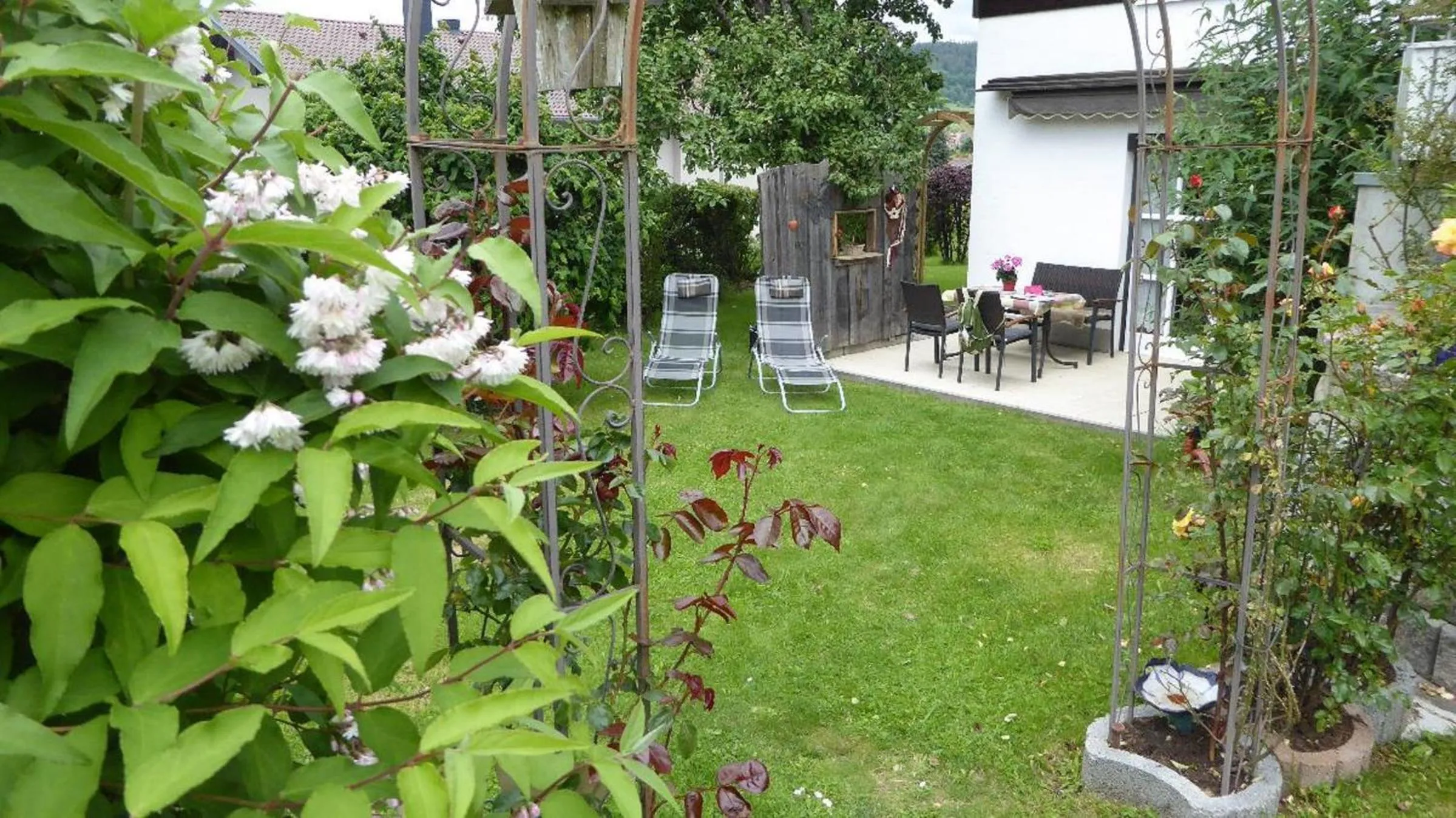 Garden in Ferienhaus Isolde