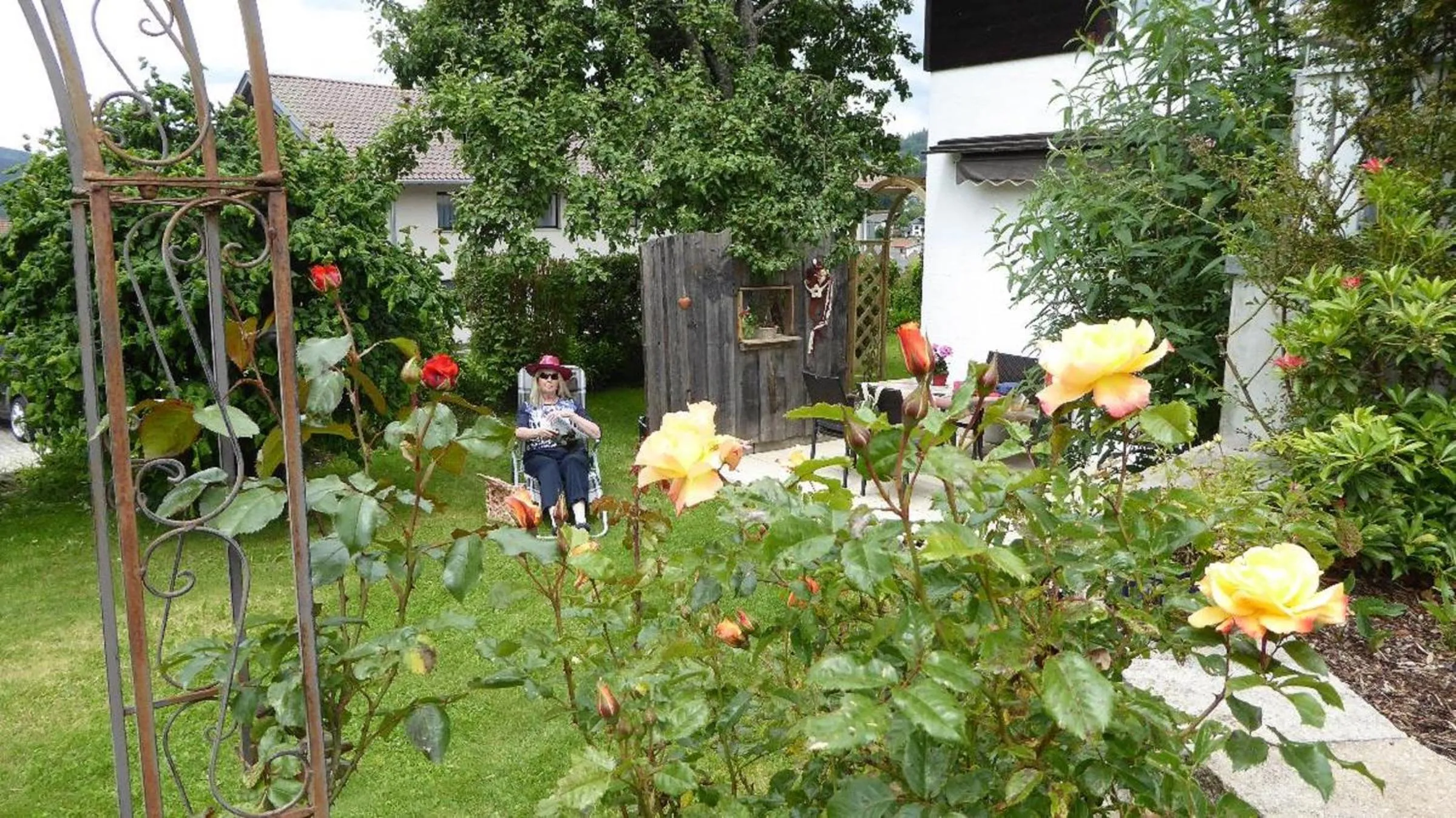 Garden in Ferienhaus Isolde