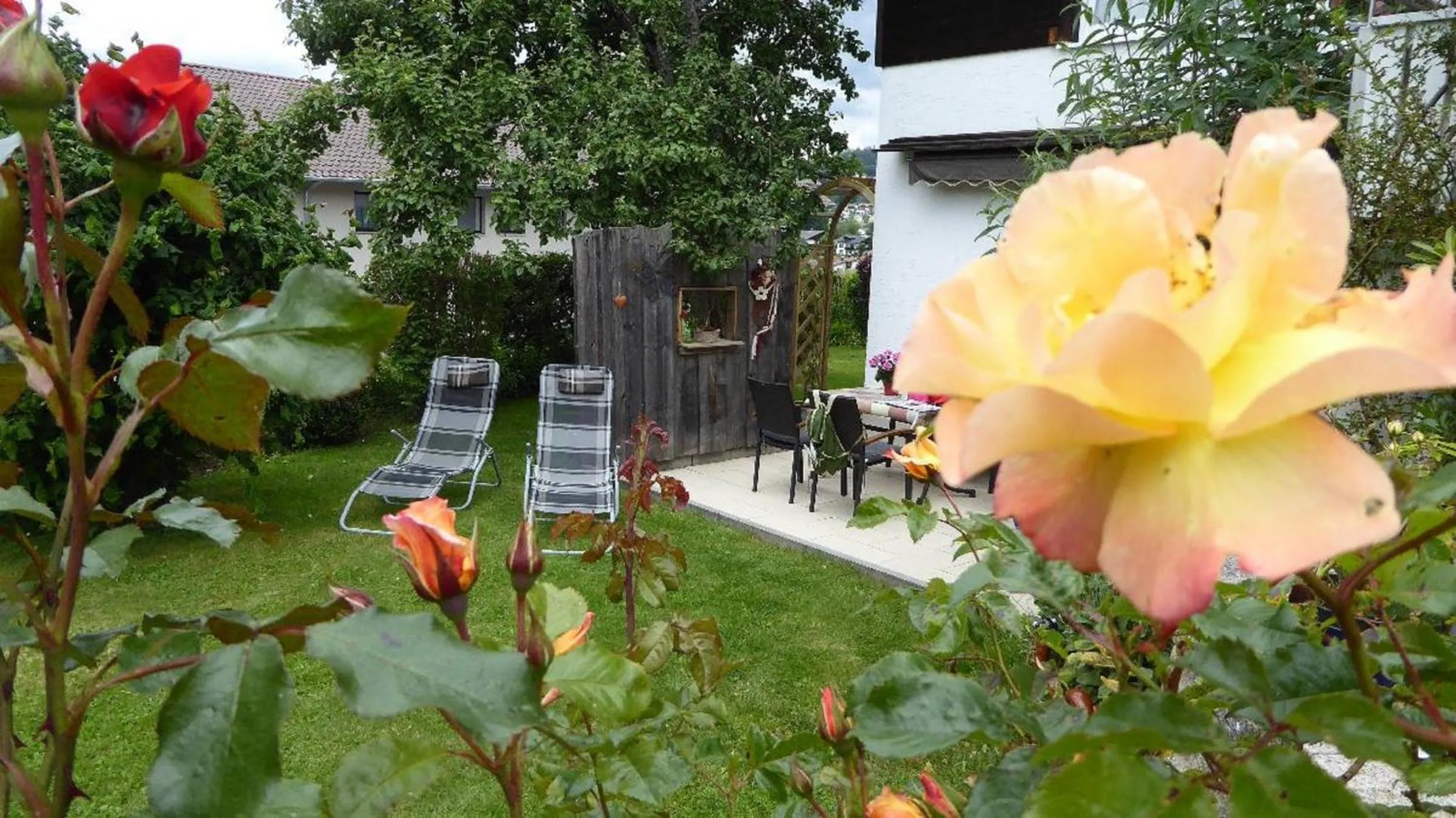Garden in Ferienhaus Isolde