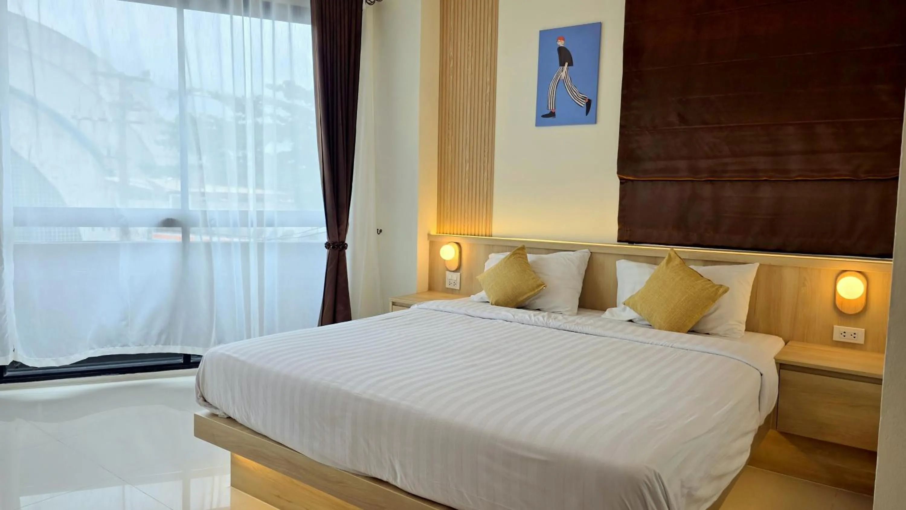 Bed in Samed Port View