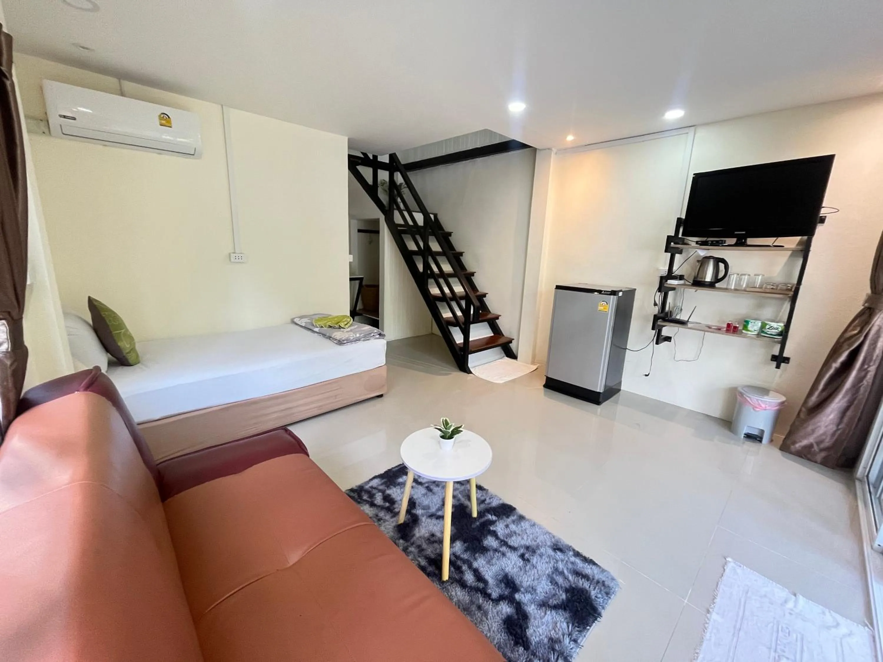 Bed in Koh Mook Garden Beach Resort