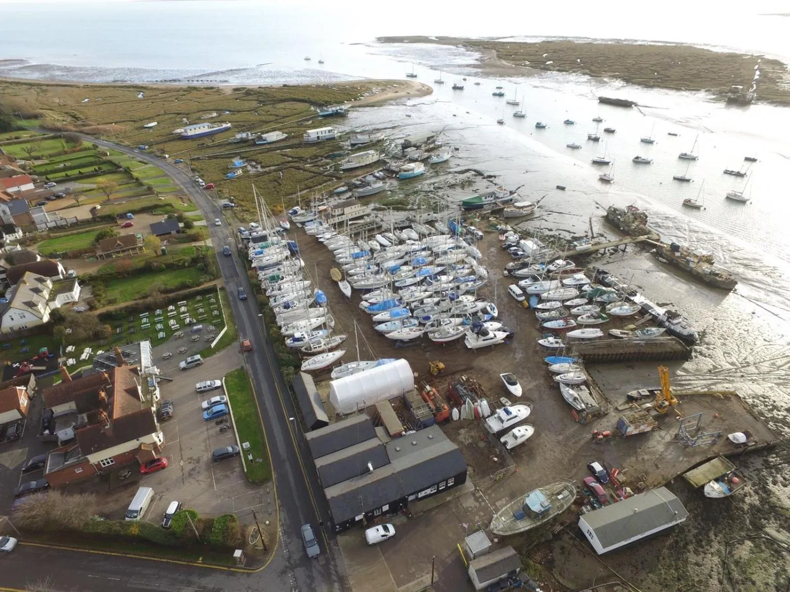 Bird's eye view in The Victory at Mersea