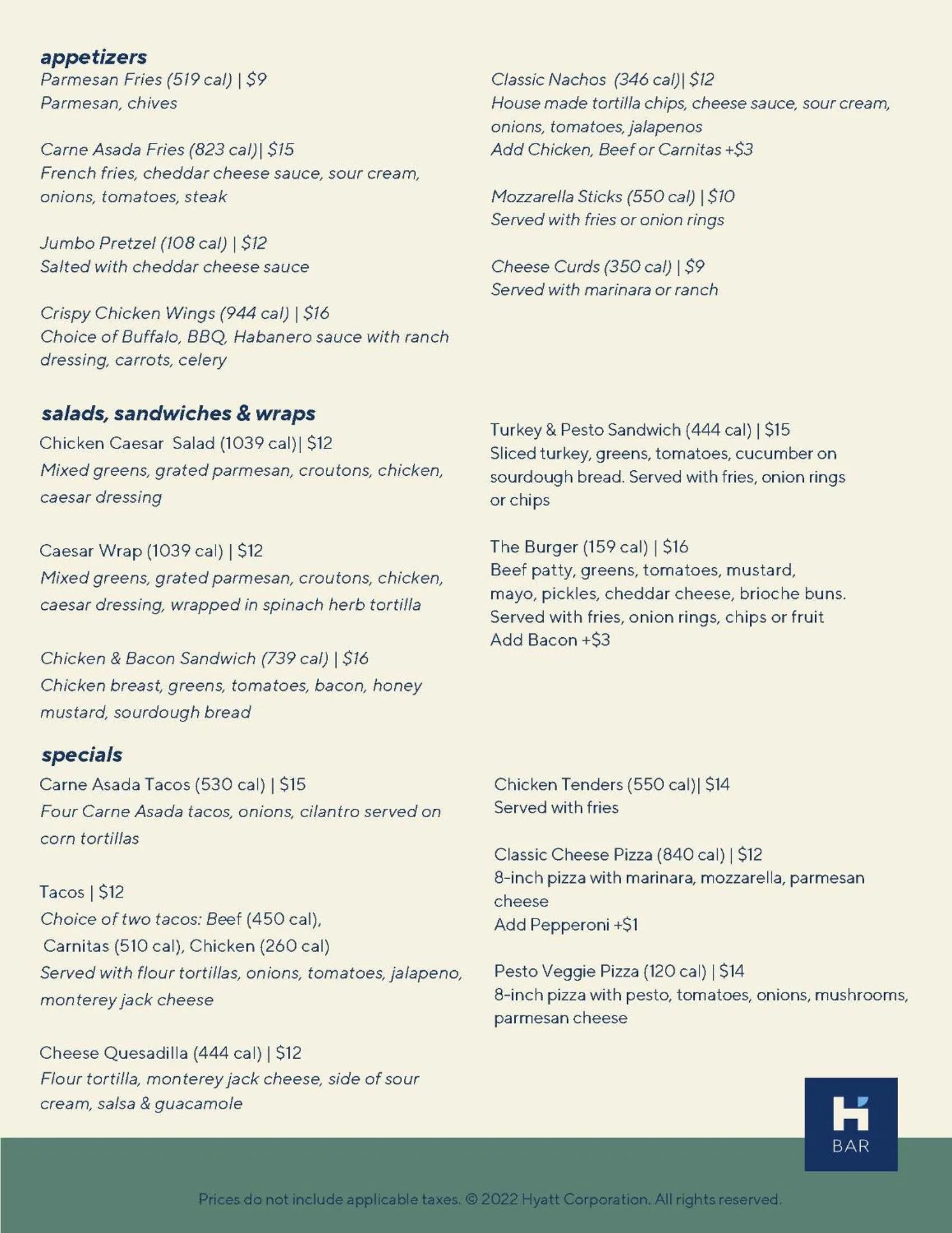 Restaurant/places to eat in Hyatt Place Denver Downtown