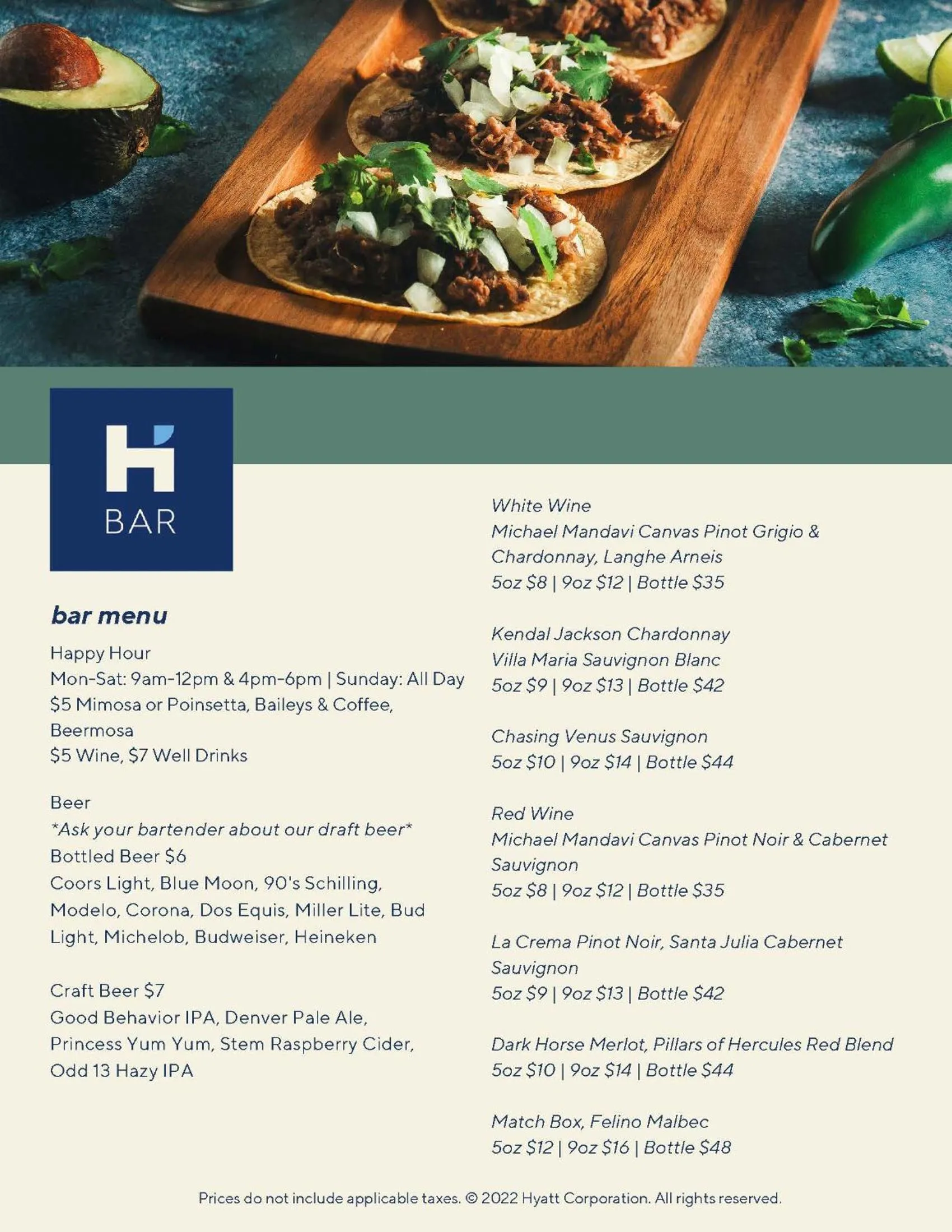 Restaurant/places to eat in Hyatt Place Denver Downtown