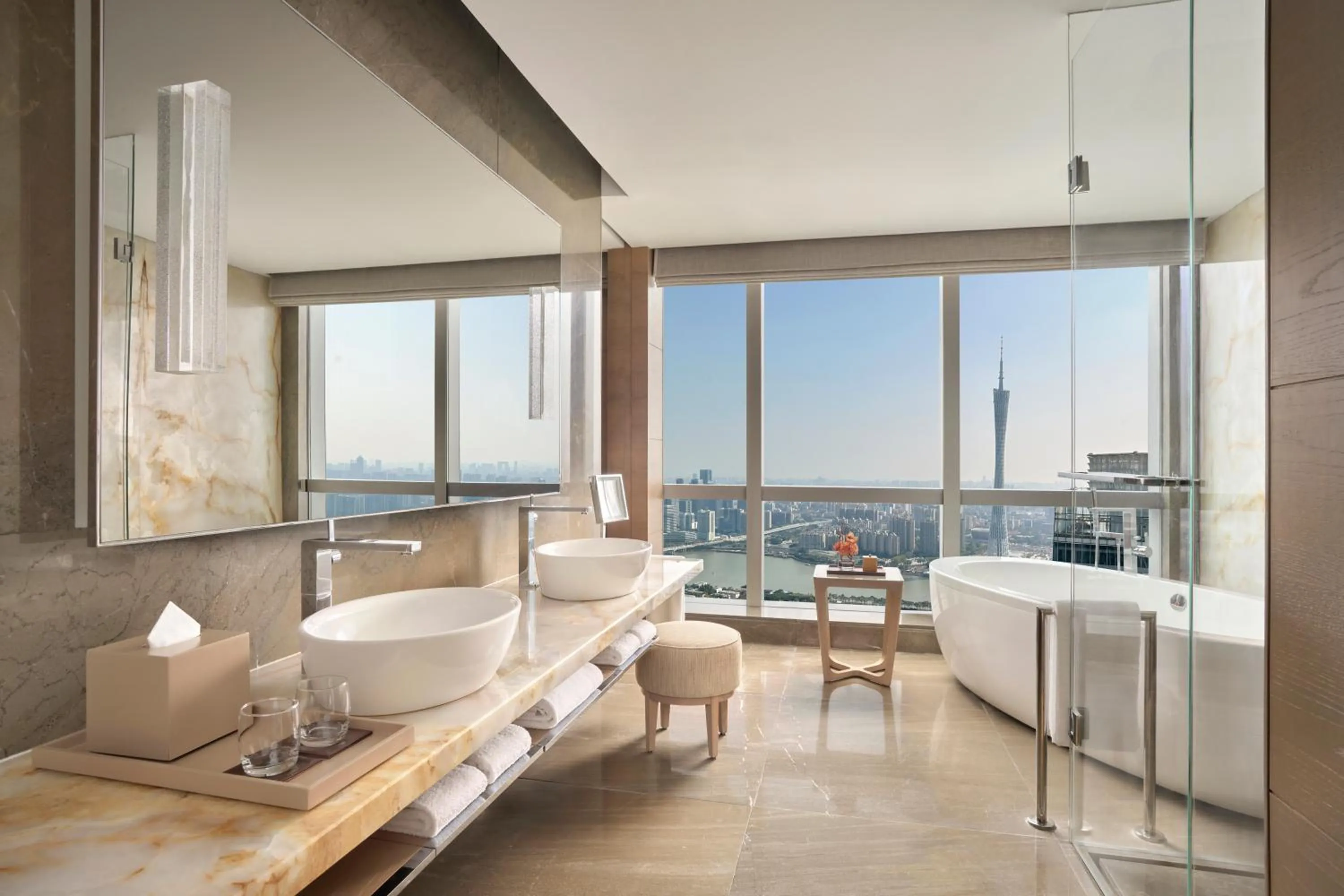 Bathroom in Park Hyatt Guangzhou