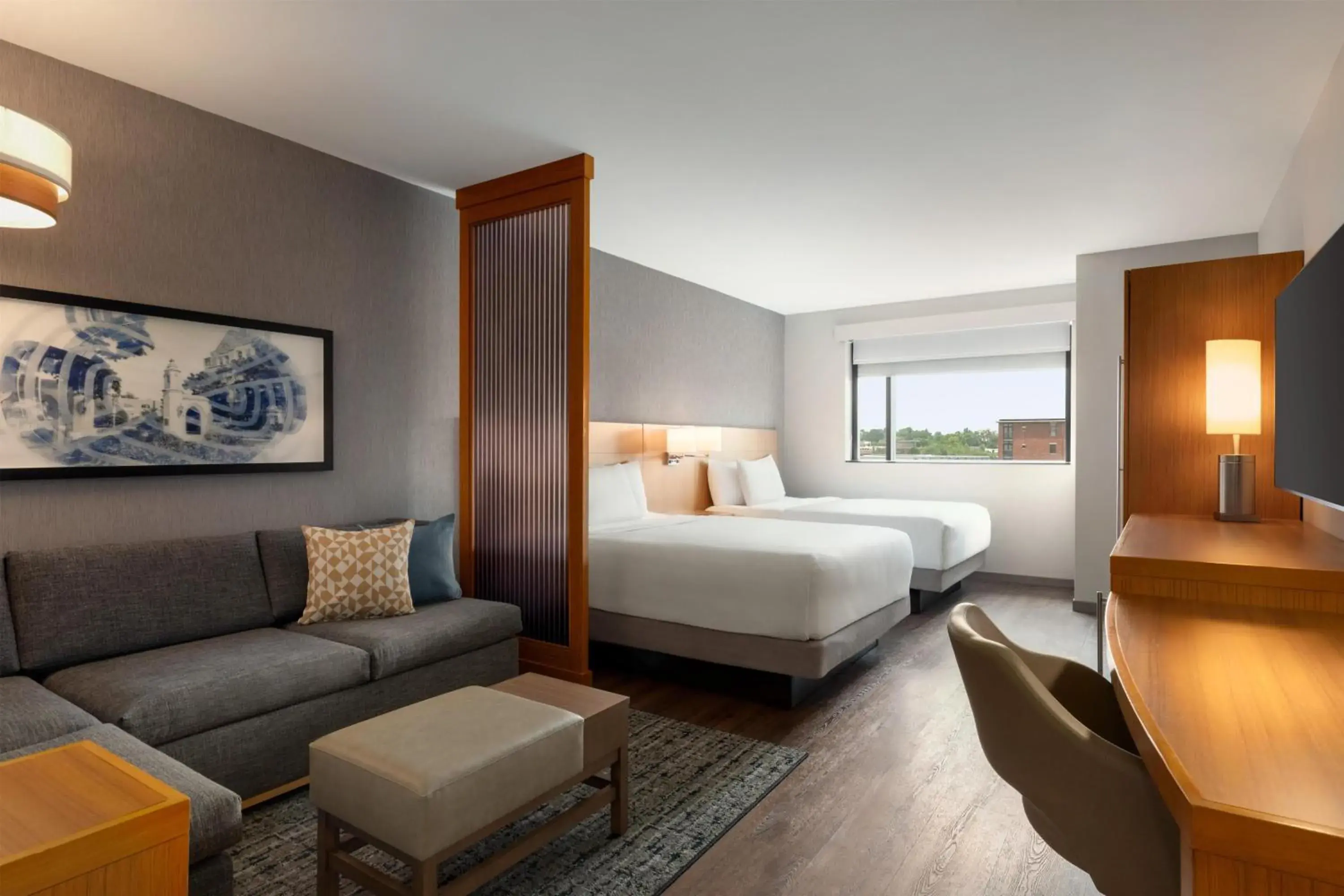 Queen Room with Two Queen Beds and Sofa Bed - High Floor in Hyatt Place Bloomington Indiana Queen Room with Two Queen Beds and Sofa Bed - High Floor in Hyatt Place Bloomington Indiana