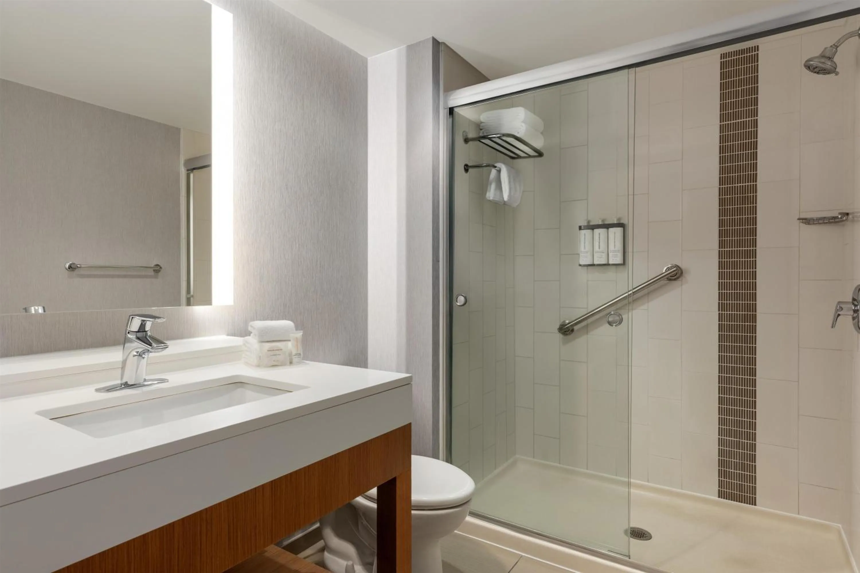 Bathroom in Hyatt Place Bloomington Indiana