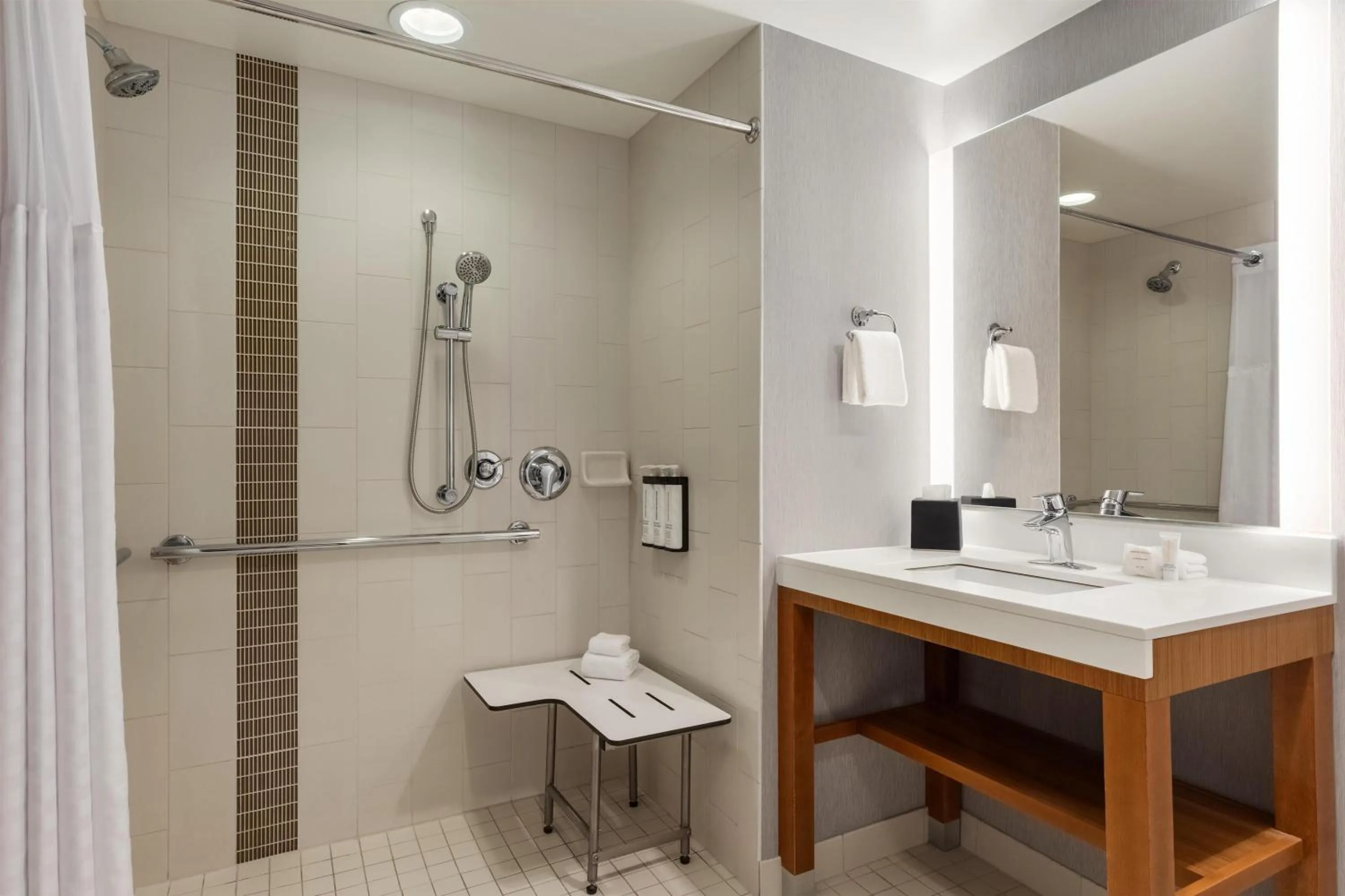 Bathroom in Hyatt Place Bloomington Indiana