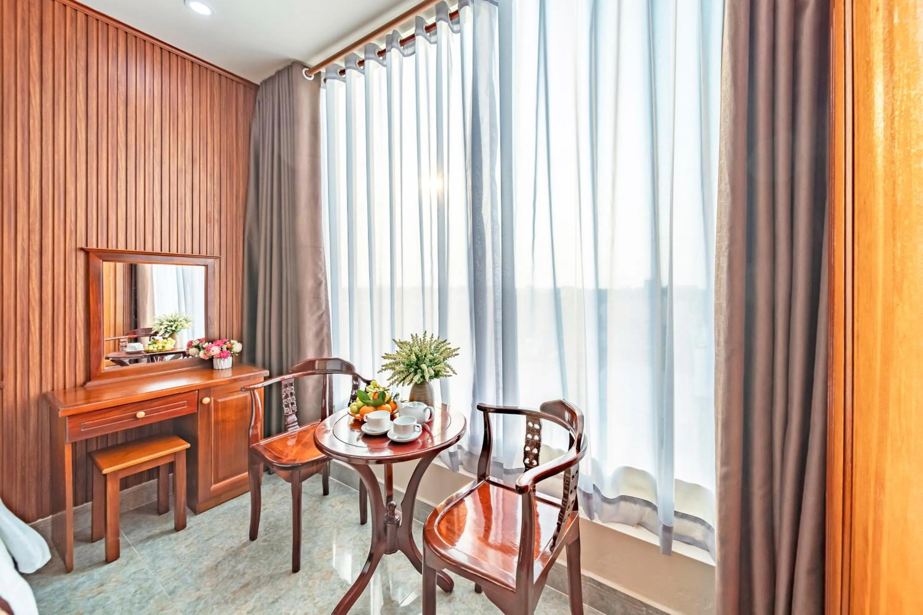 Seating area in Venus Hotel