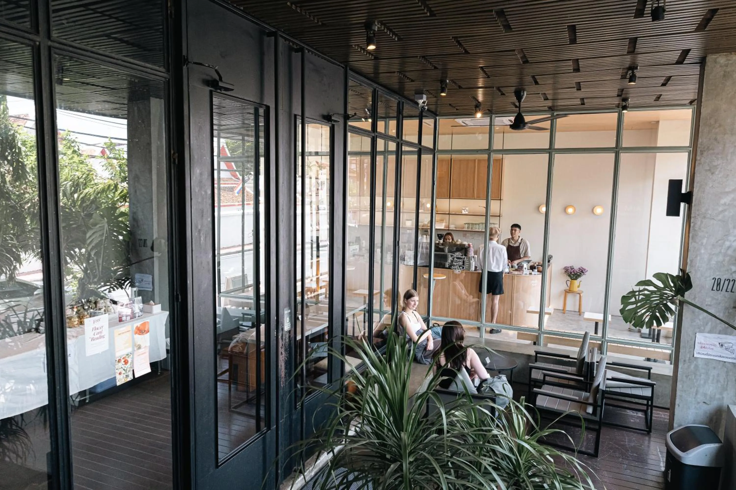 Seating area in Once Again Hostel