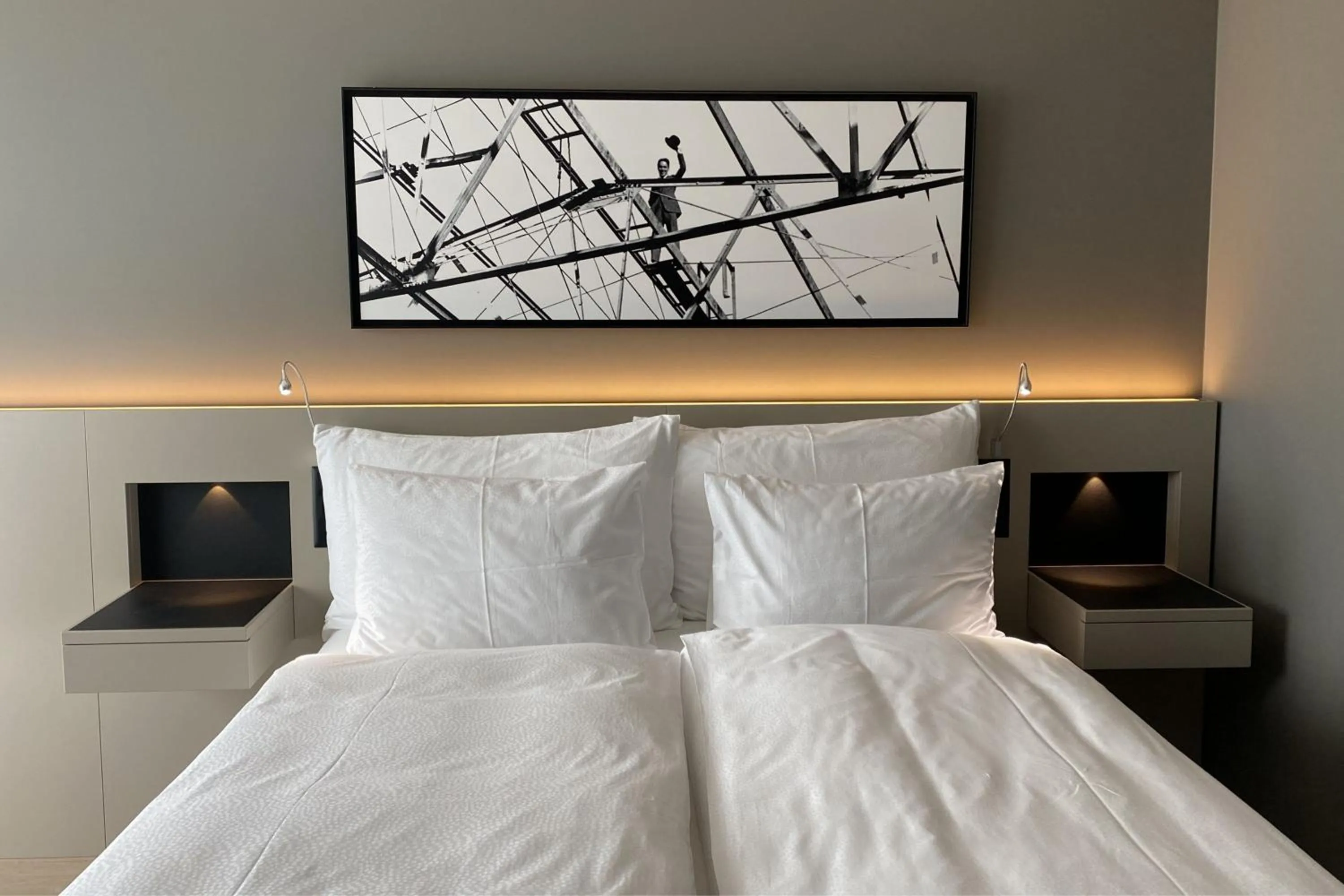 Bedroom, Bed in Modern Times Hotel, Vevey, A Tribute Portfolio Hotel