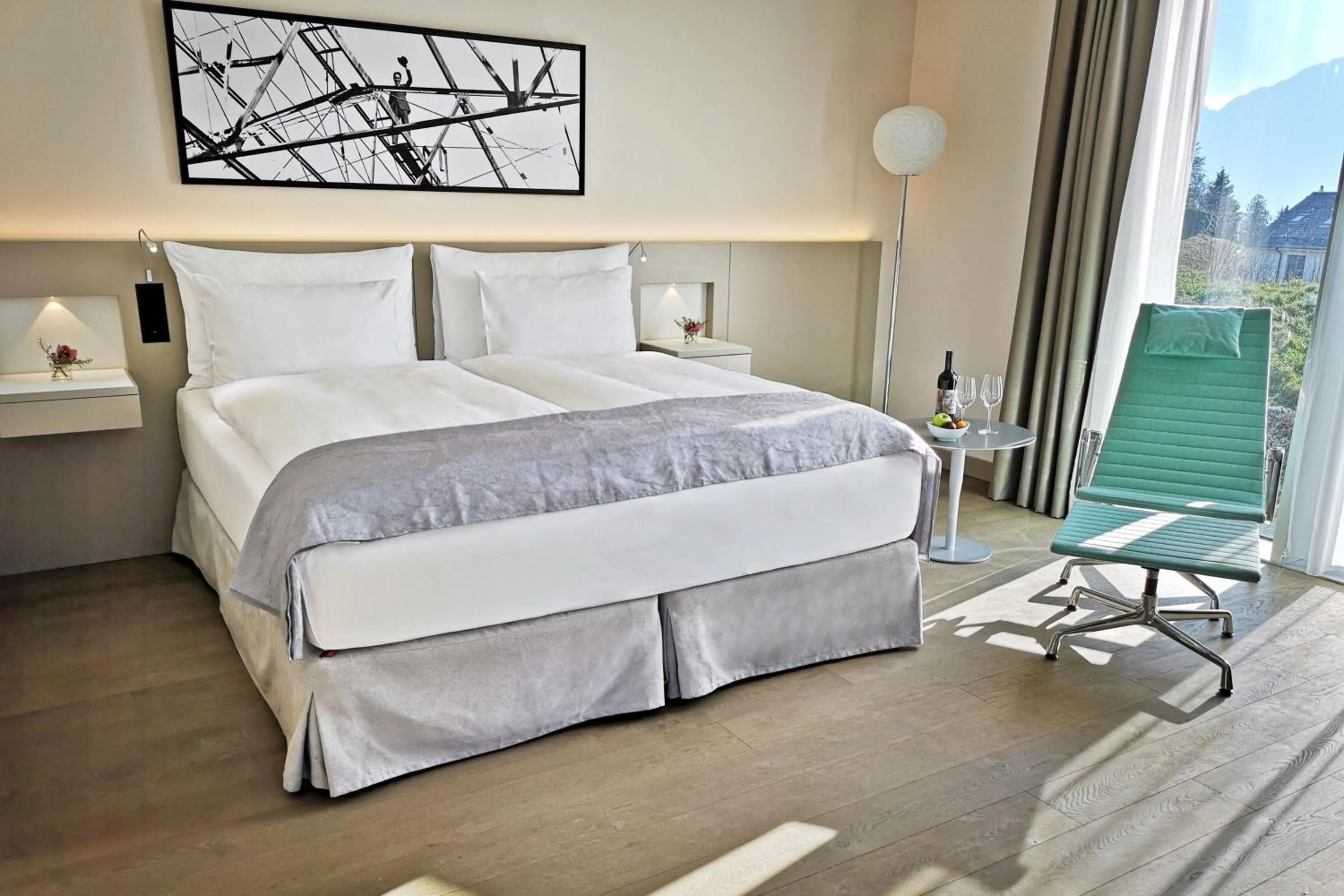 Photo of the whole room, Bed in Modern Times Hotel, Vevey, A Tribute Portfolio Hotel