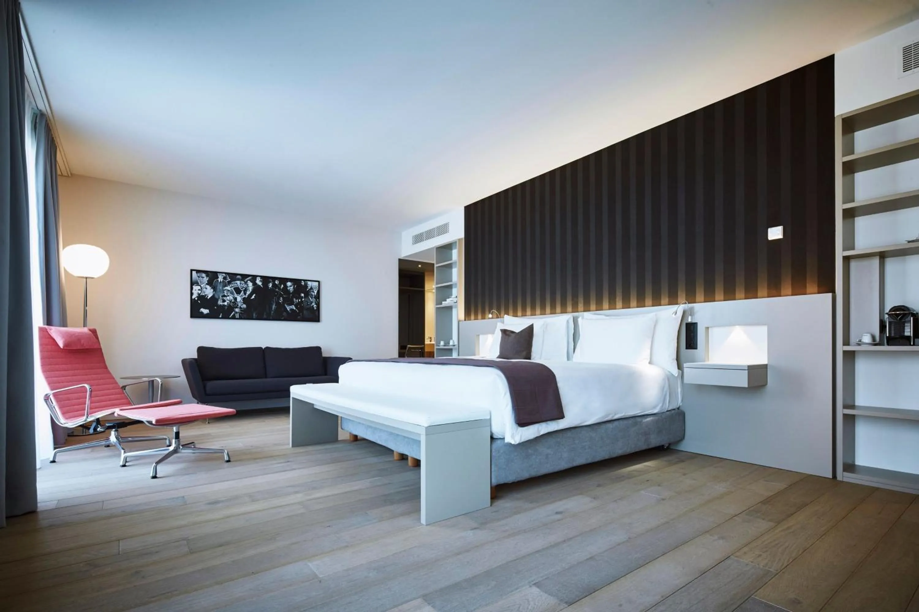 Bedroom, Bed in Modern Times Hotel, Vevey, A Tribute Portfolio Hotel