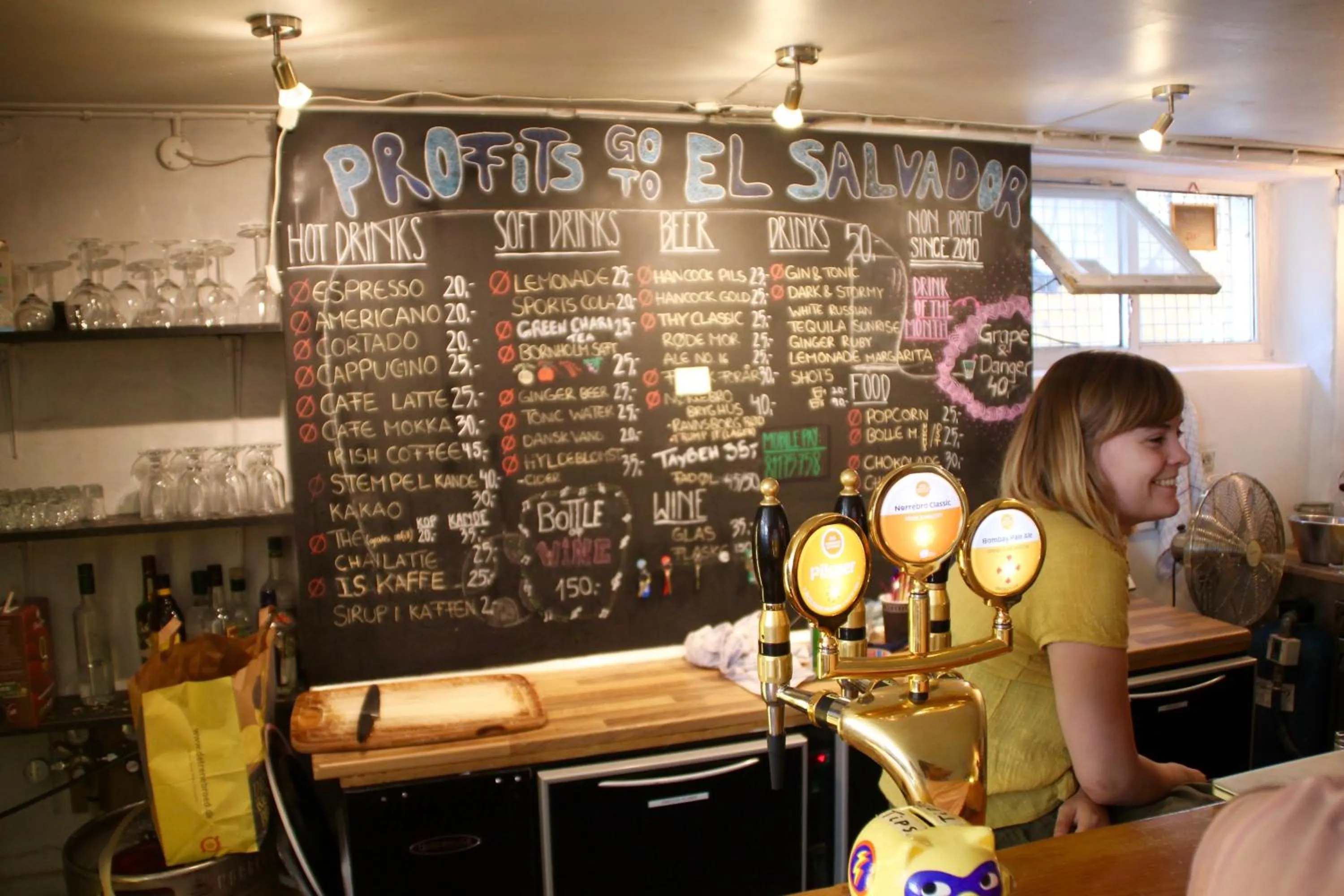 Restaurant/places to eat in Globalhagen Hostel