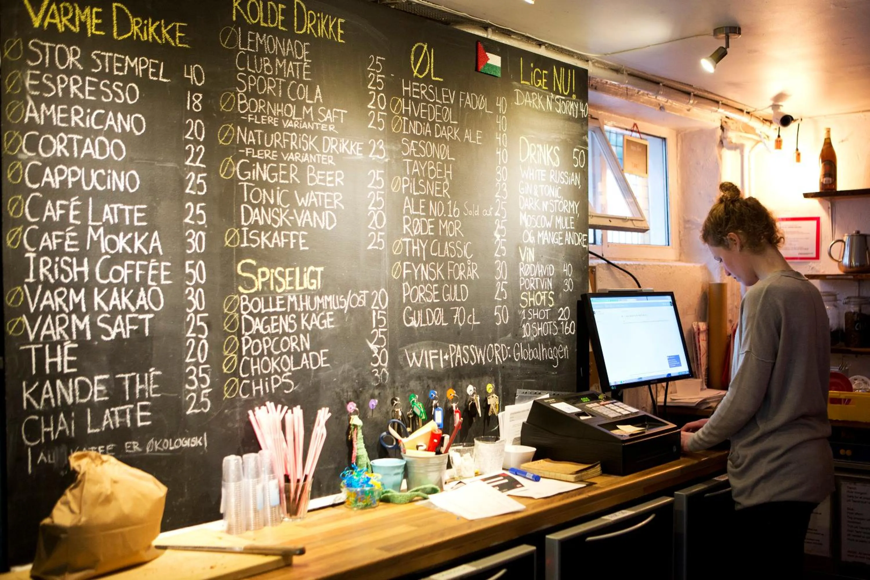 Restaurant/places to eat in Globalhagen Hostel