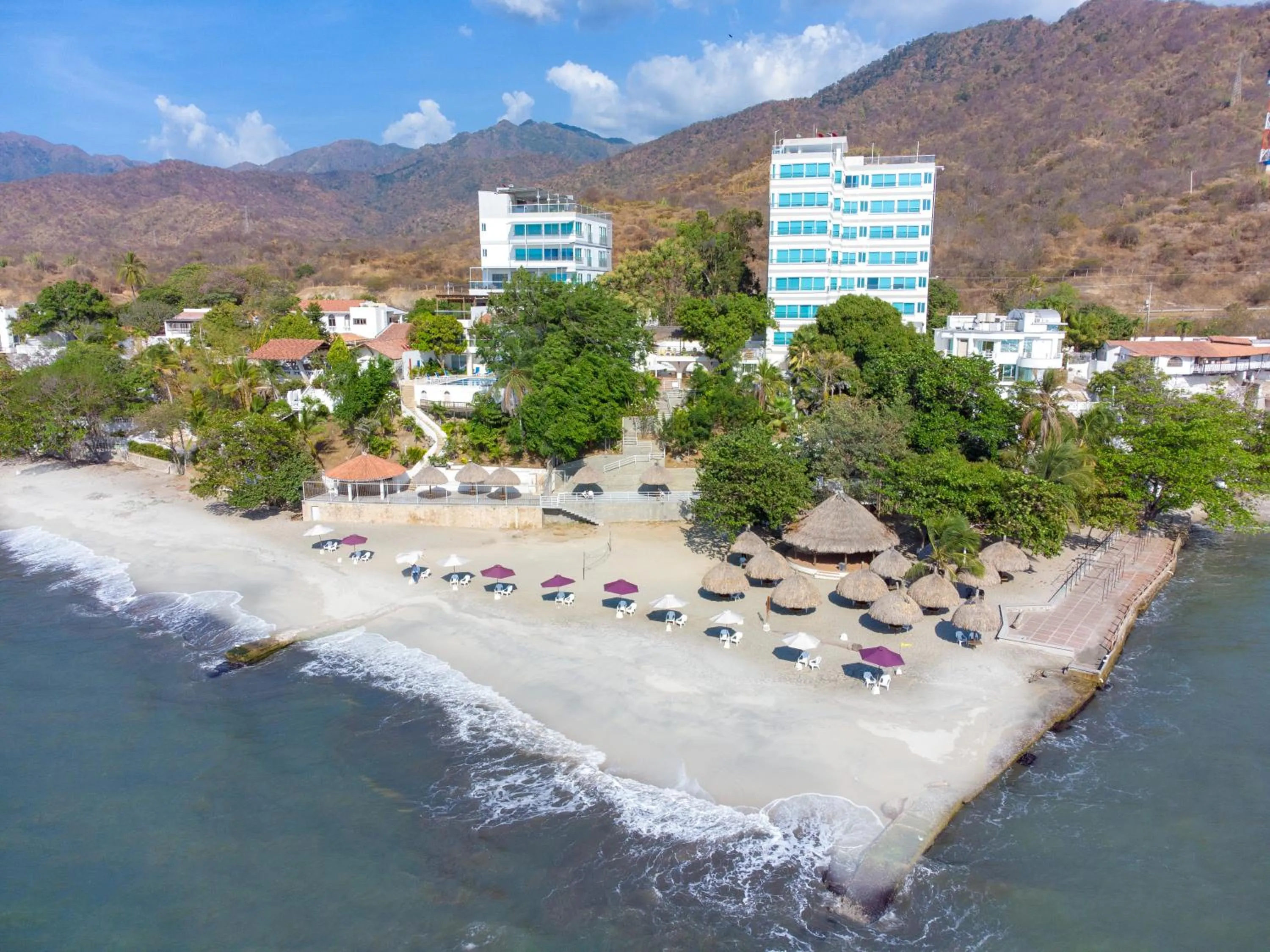 Beach in Hotel Santorini Casablanca Resort