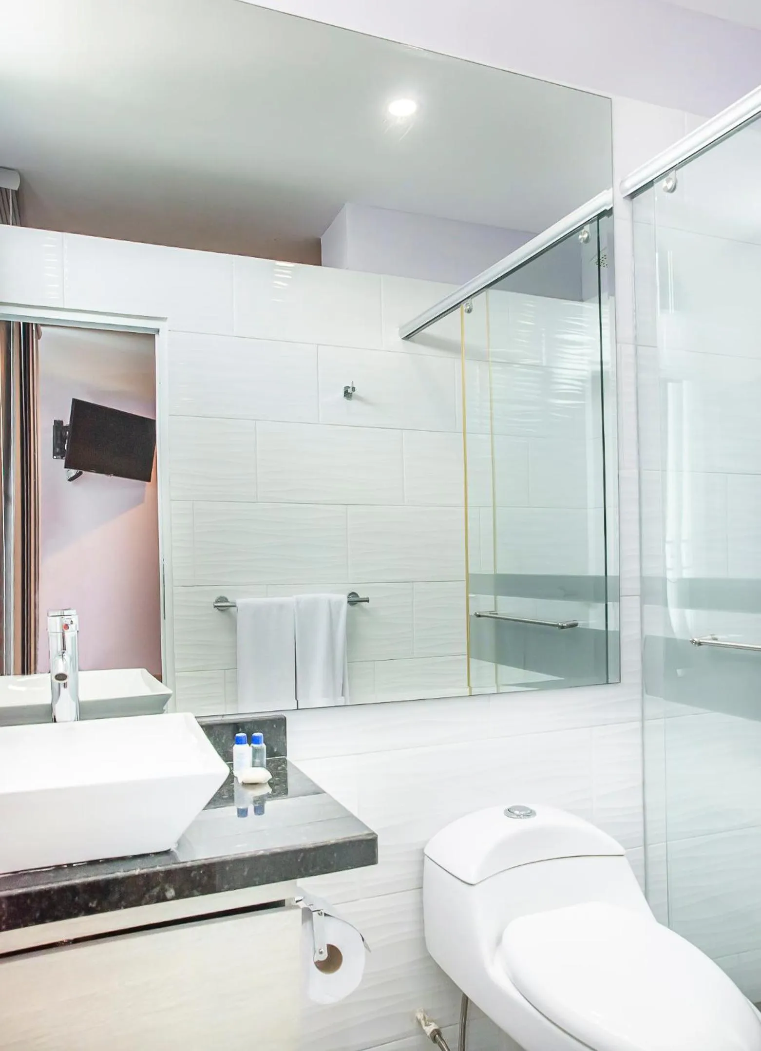 Toilet in Hotel Santorini Casablanca Resort