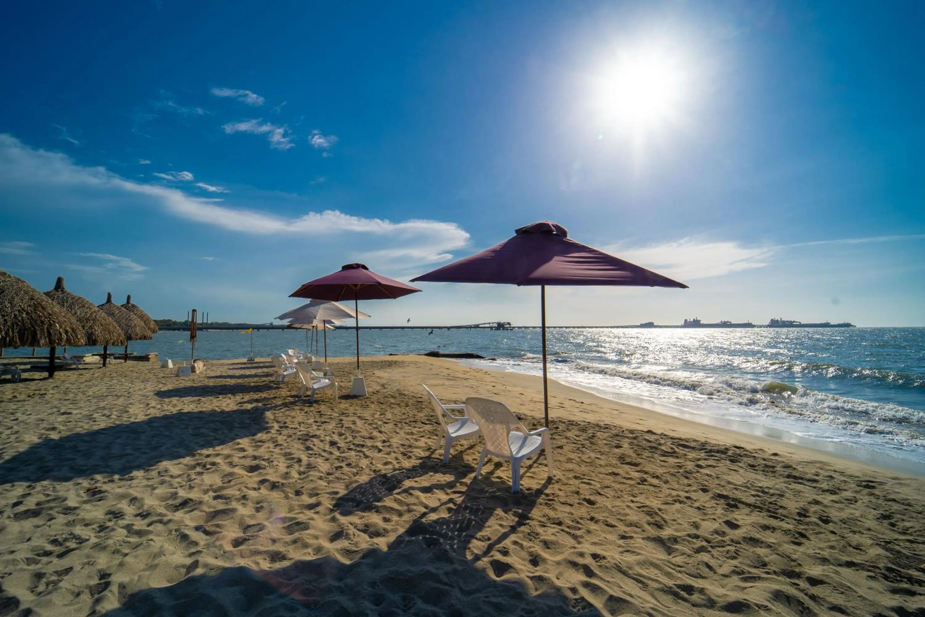 Beach in Hotel Santorini Casablanca Resort