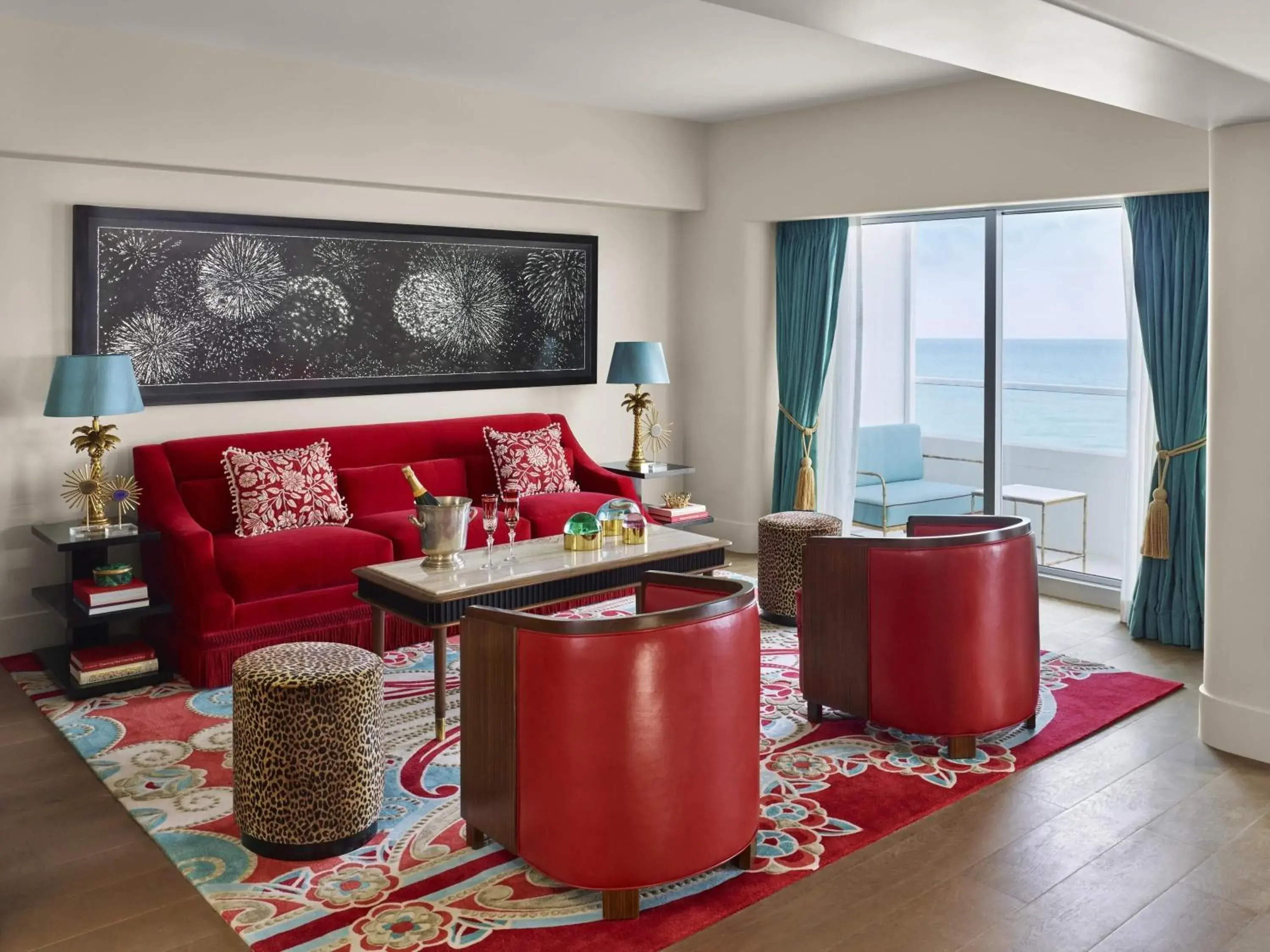 Corner Junior King Suite - Wheelchair Accessible/Oceanfront View in Faena Hotel Miami Beach Corner Junior King Suite - Wheelchair Accessible/Oceanfront View in Faena Hotel Miami Beach