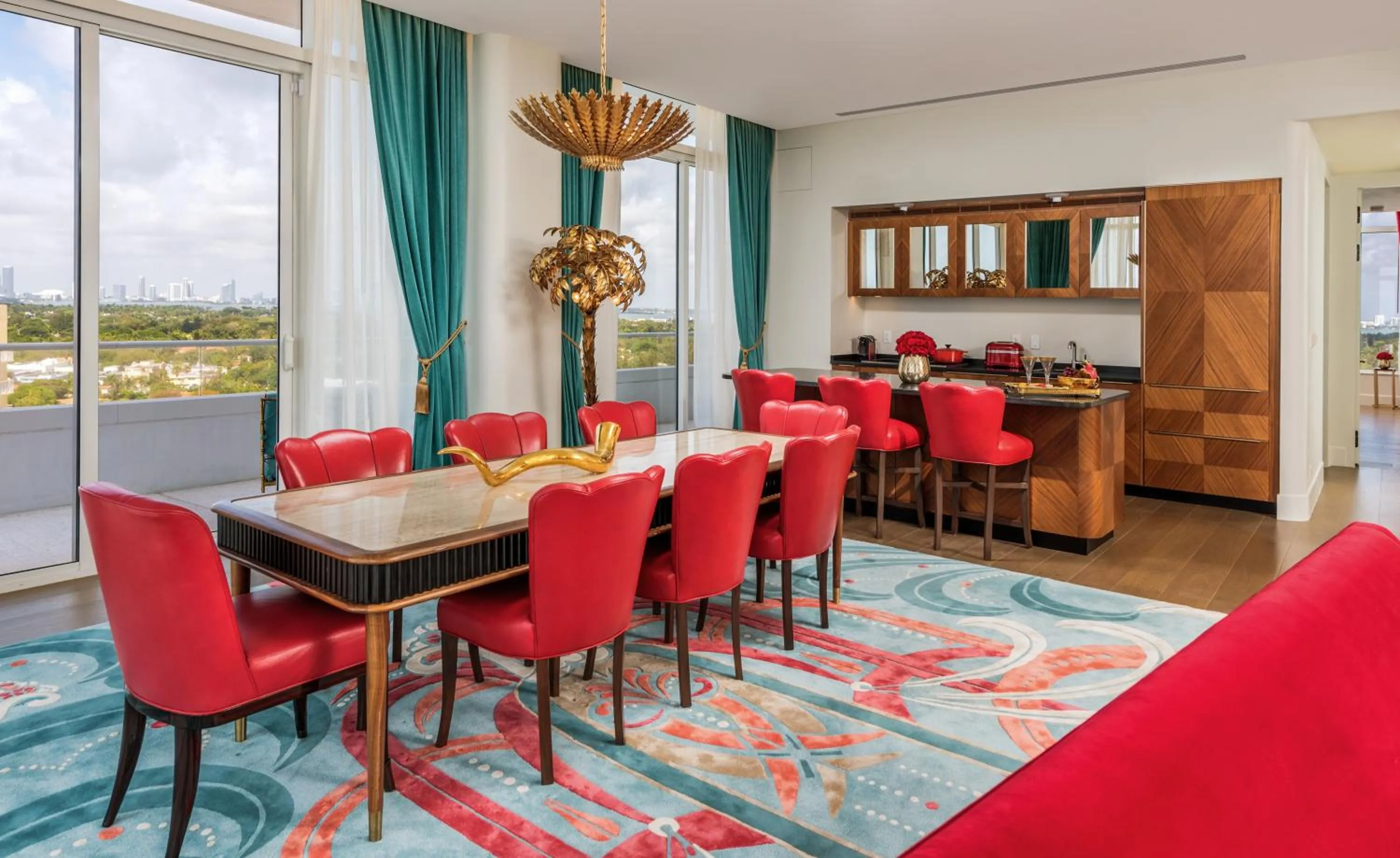 Dining area in Faena Hotel Miami Beach