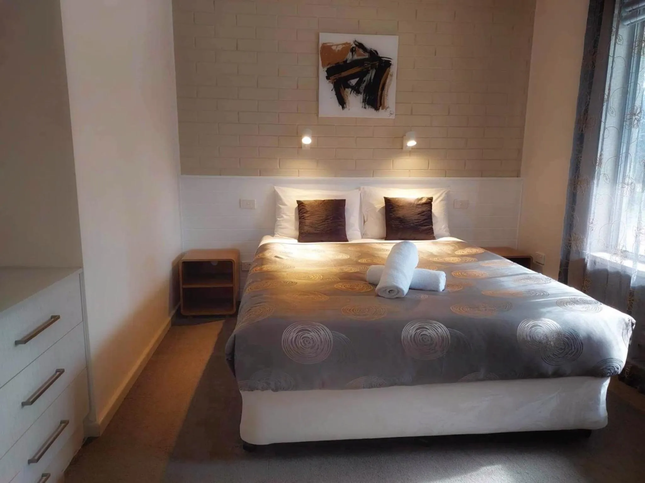 Bedroom, Bed in Restaway Holiday Units