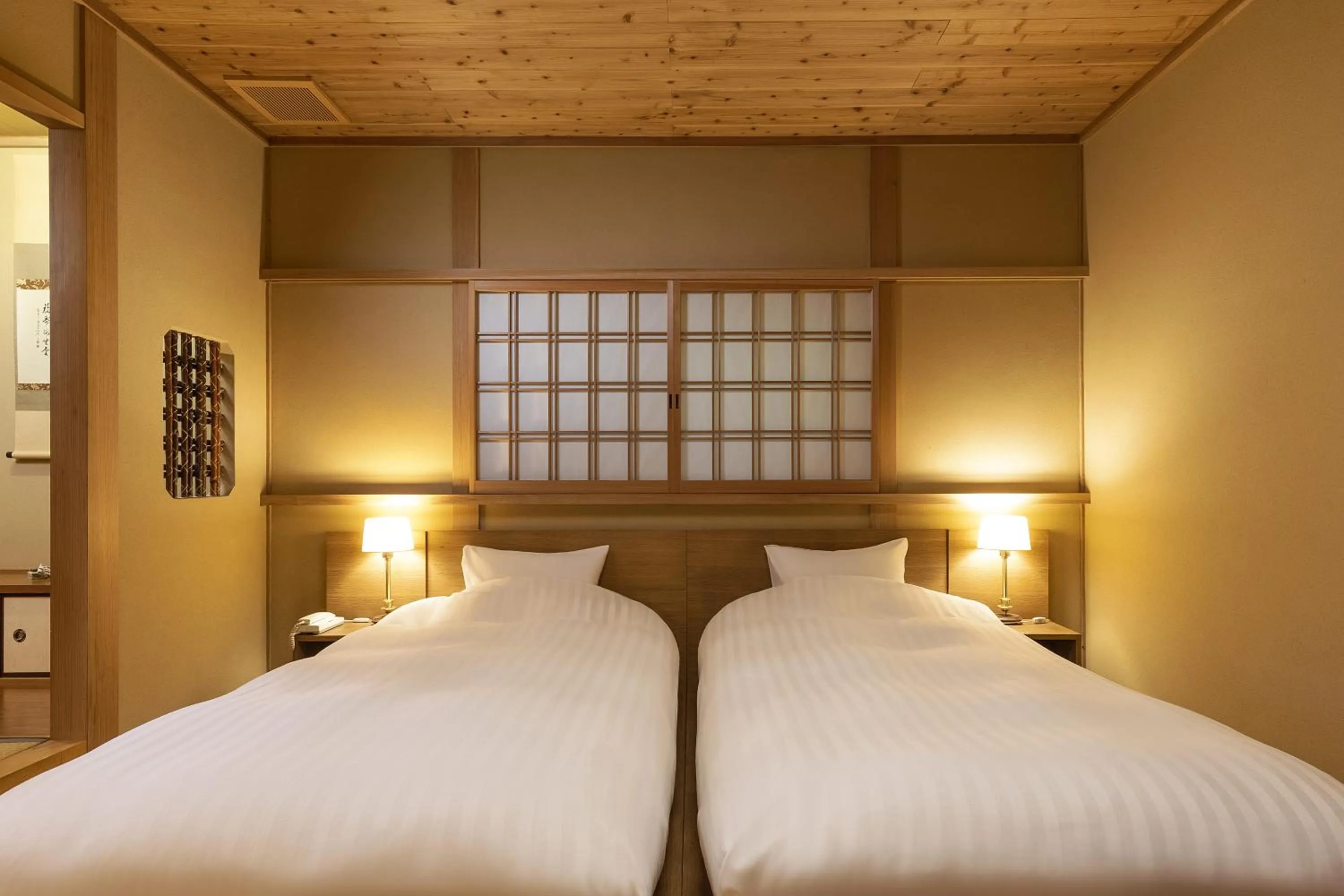 Bed in Yufuin Yufusaryo