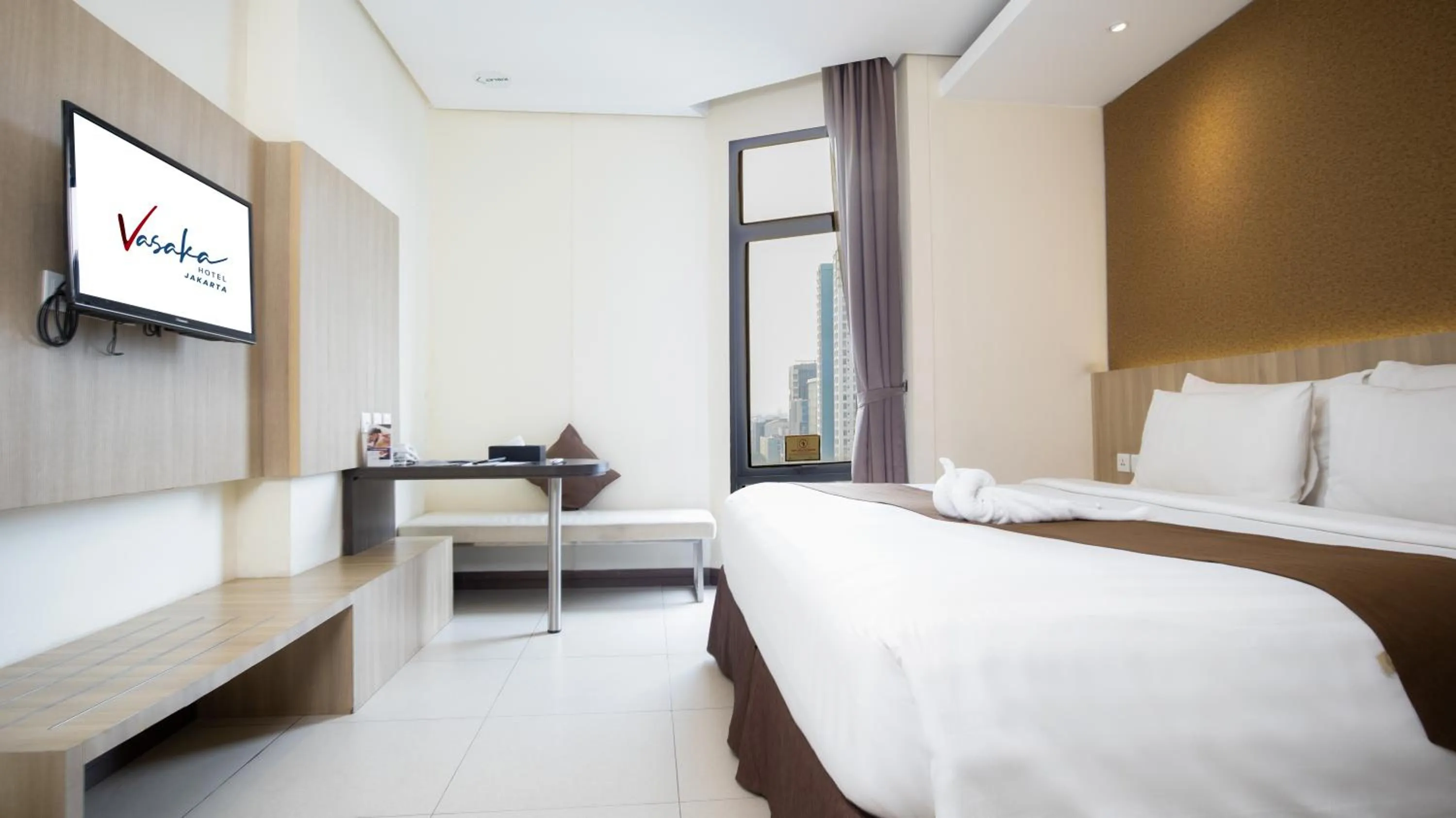 Bedroom, Bed in Vasaka Hotel Jakarta Managed by Dafam