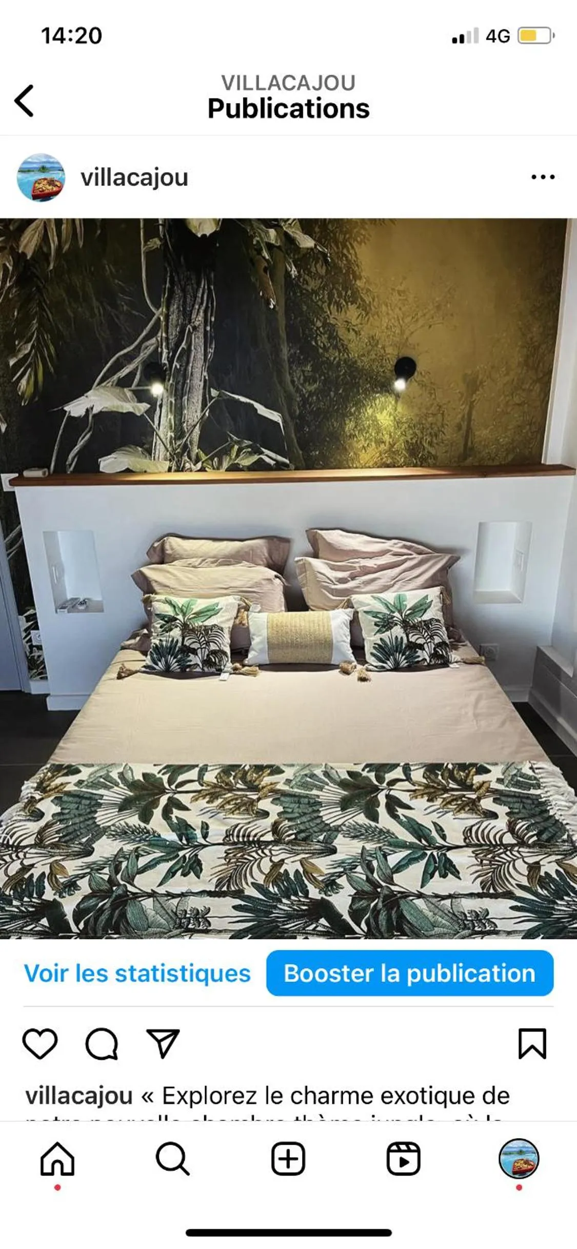 Bed in Villa Cajou chambres d'hôtes chez l'habitant et Zanzibar cottage