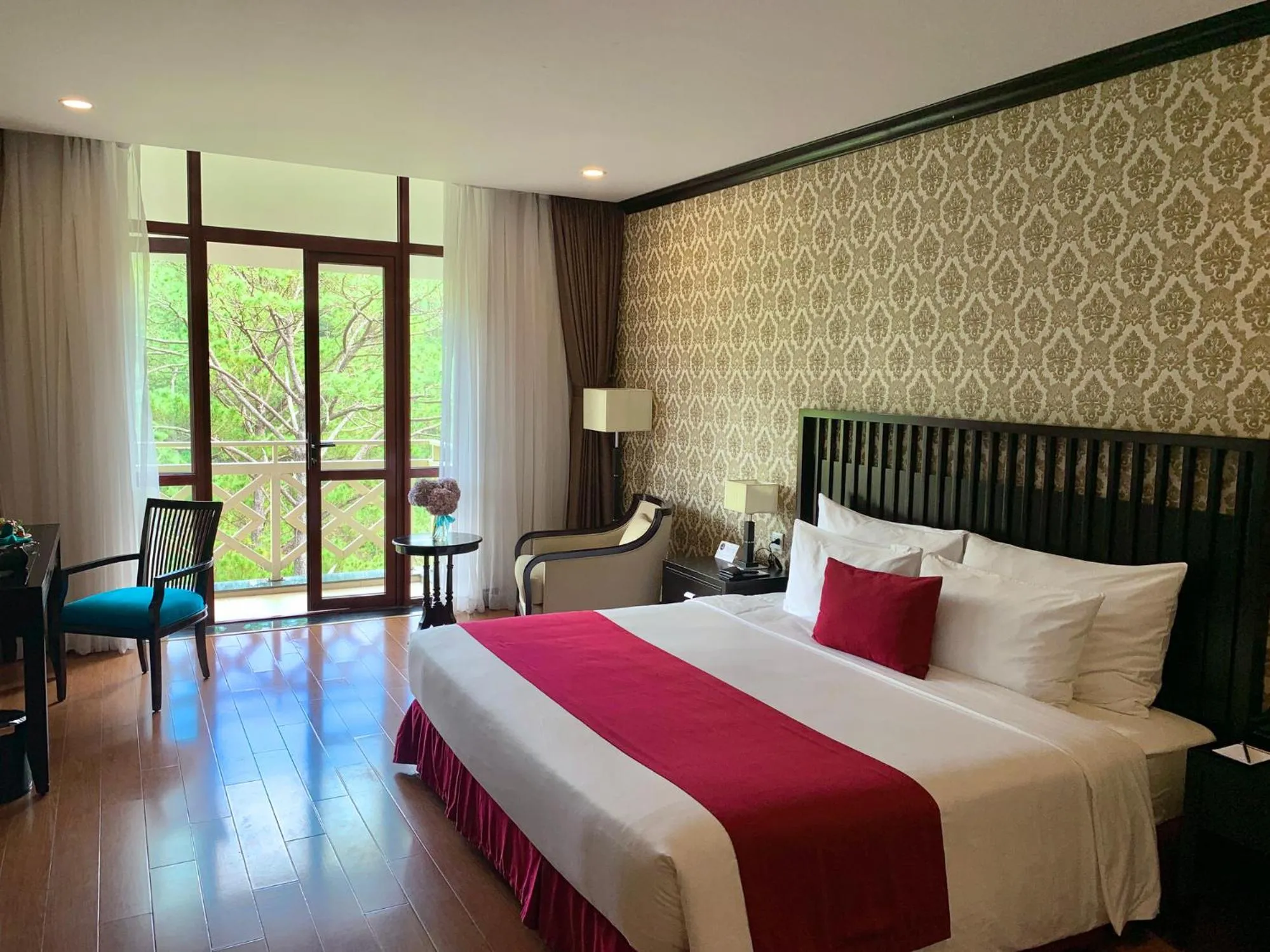 Bed in Swiss-Belresort Tuyen Lam