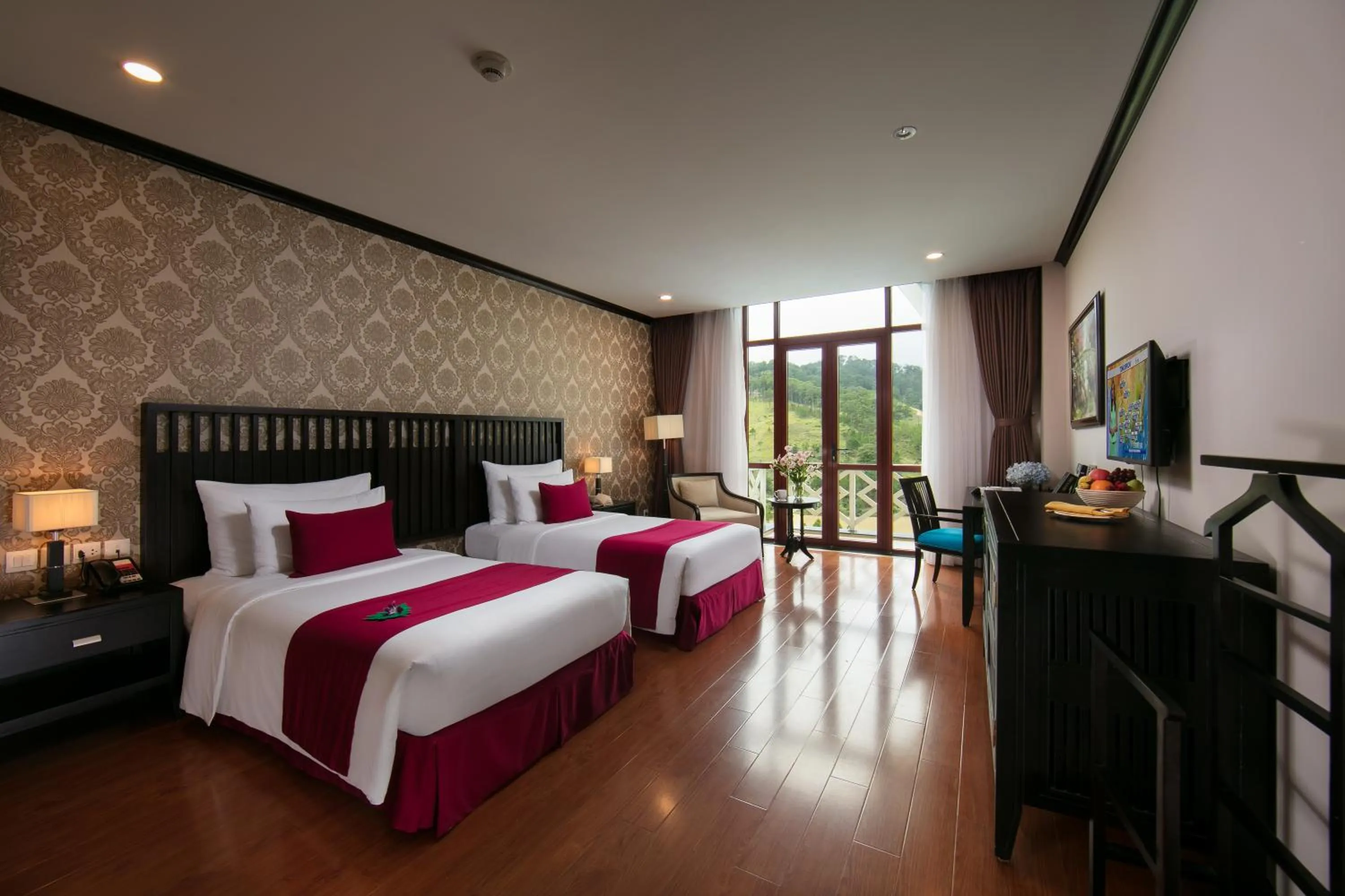 Bed in Swiss-Belresort Tuyen Lam