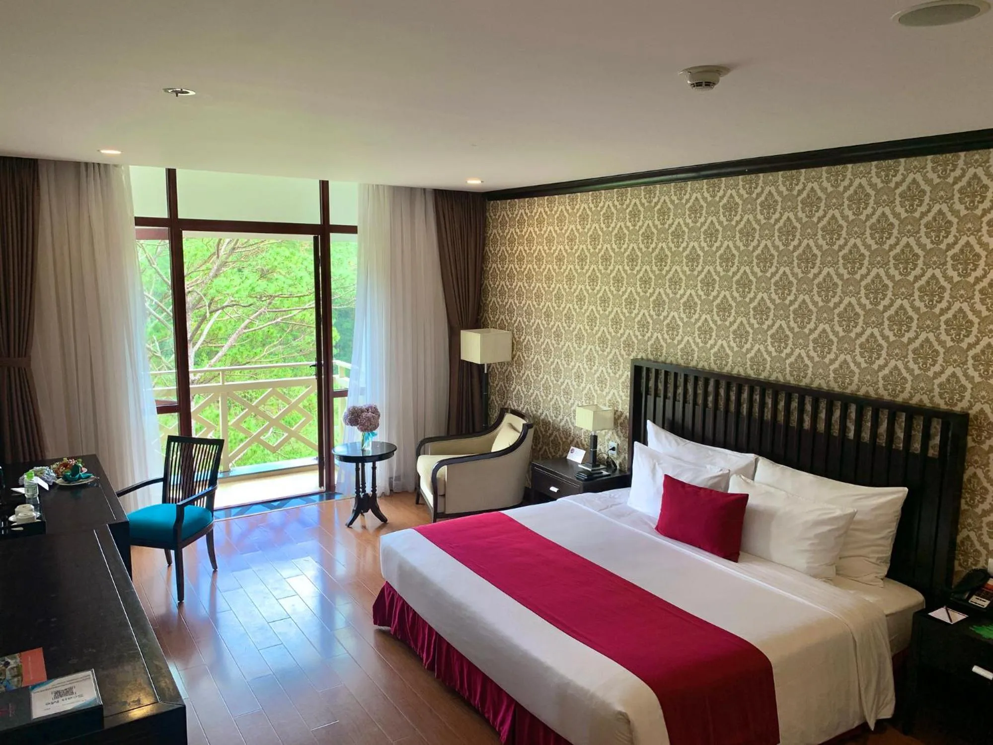 Bed in Swiss-Belresort Tuyen Lam