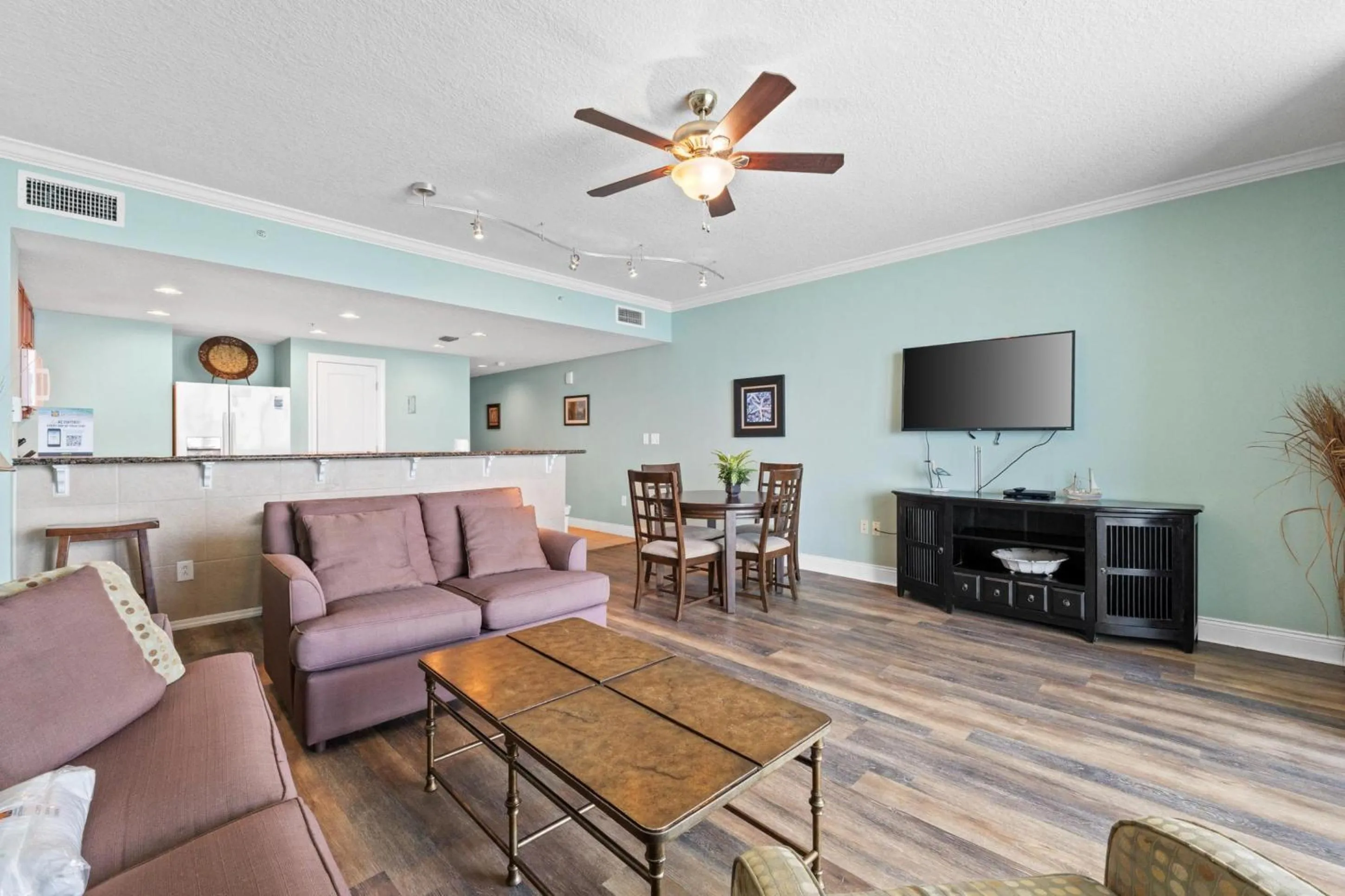 TV and multimedia in Palazzo Beach Resort by Panhandle Getaways