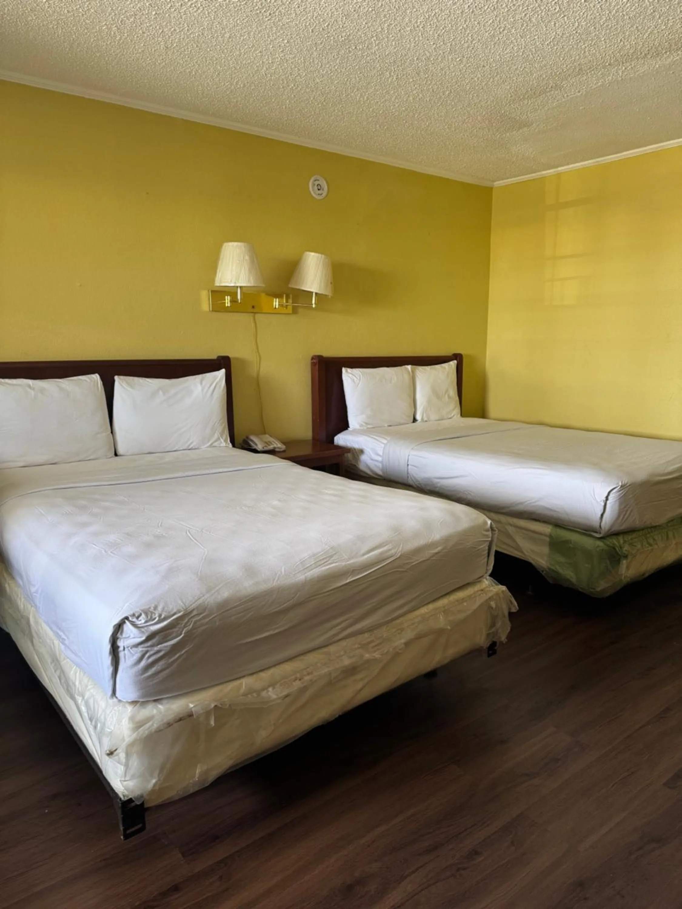 Bed in Evergreen Plaza Inn