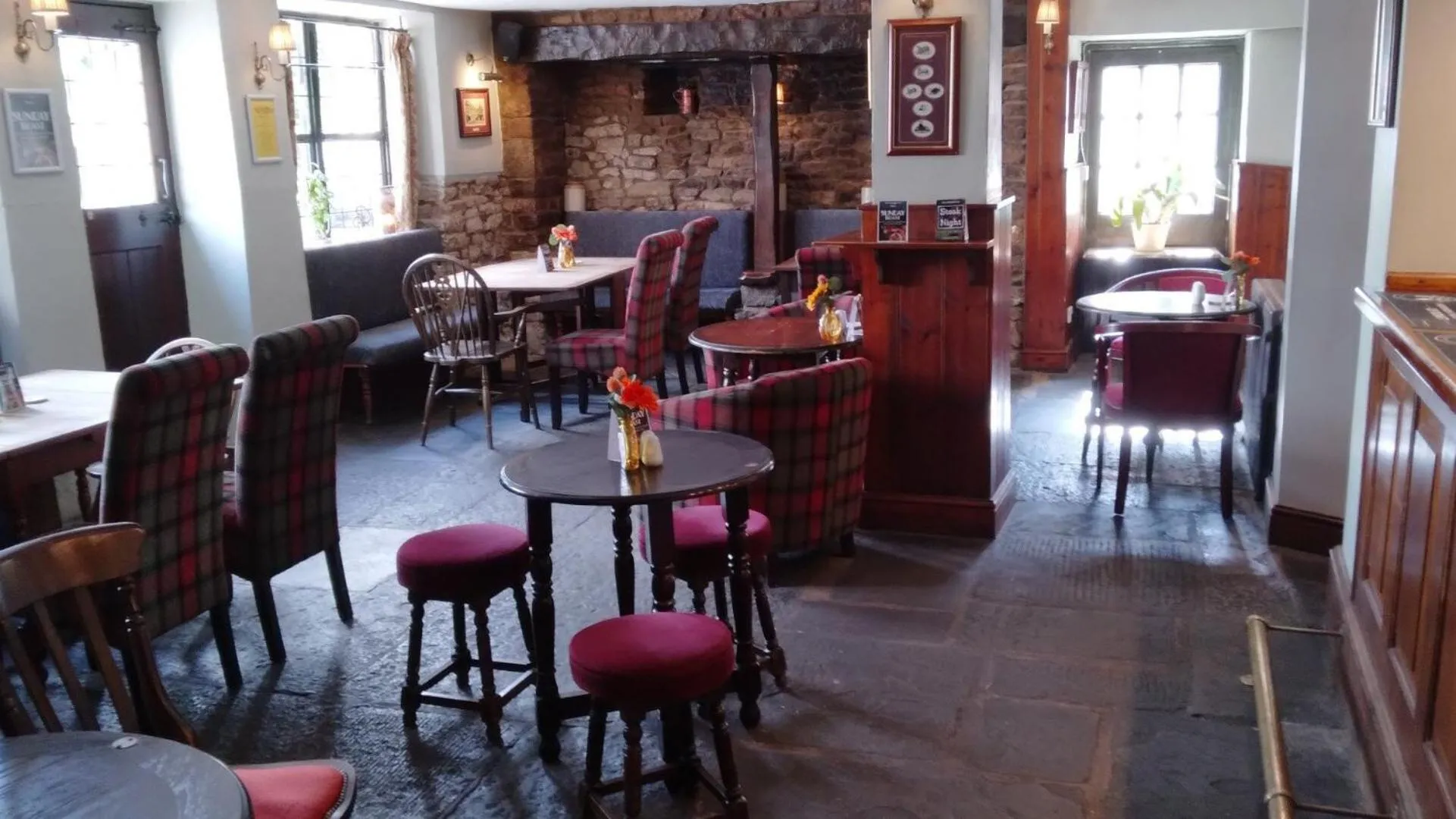 Dining area in The George Inn